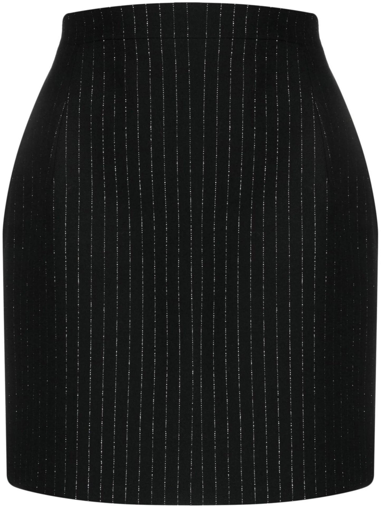 pinstripe mini skirt