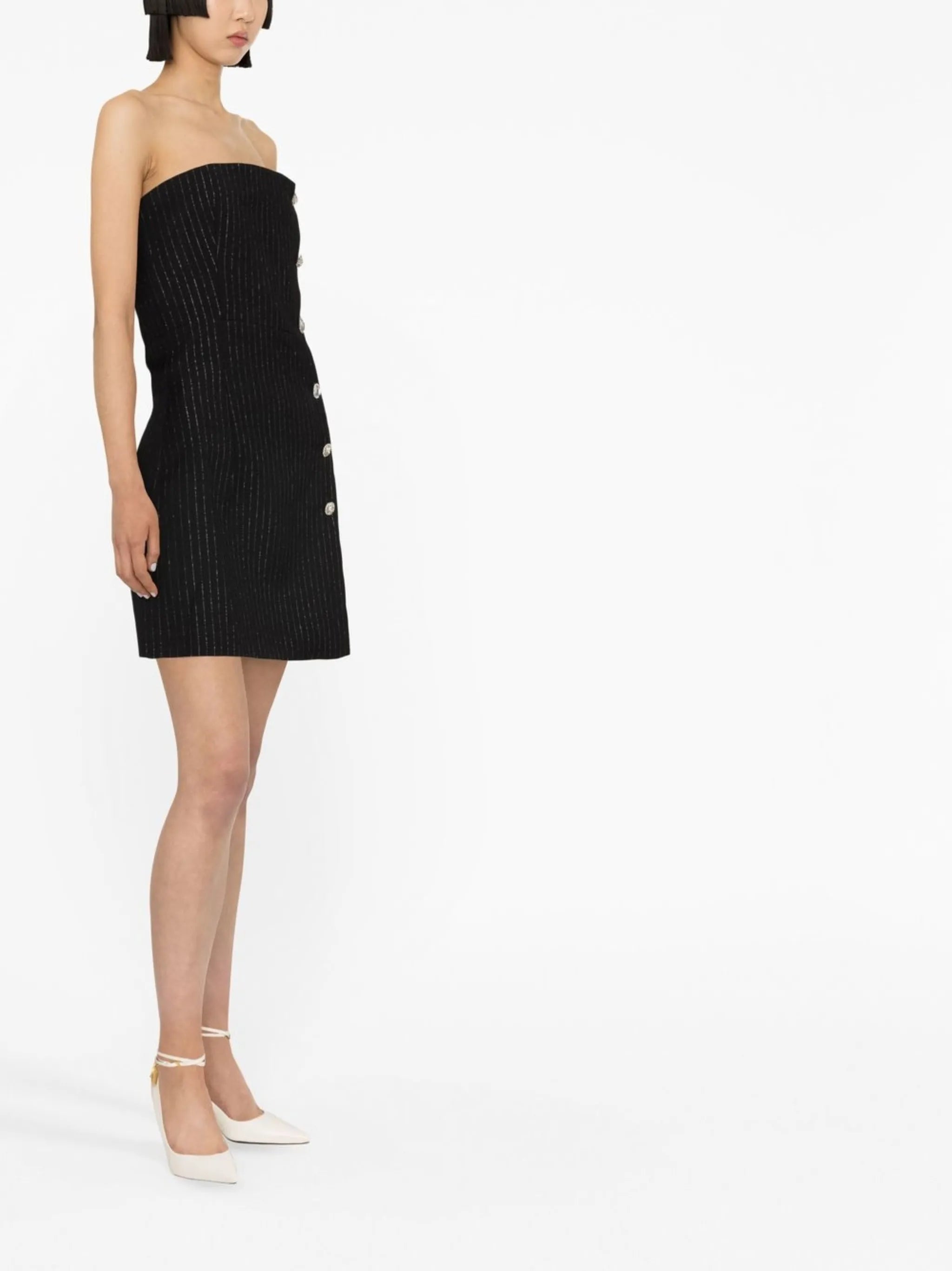 tailored strapless dress
