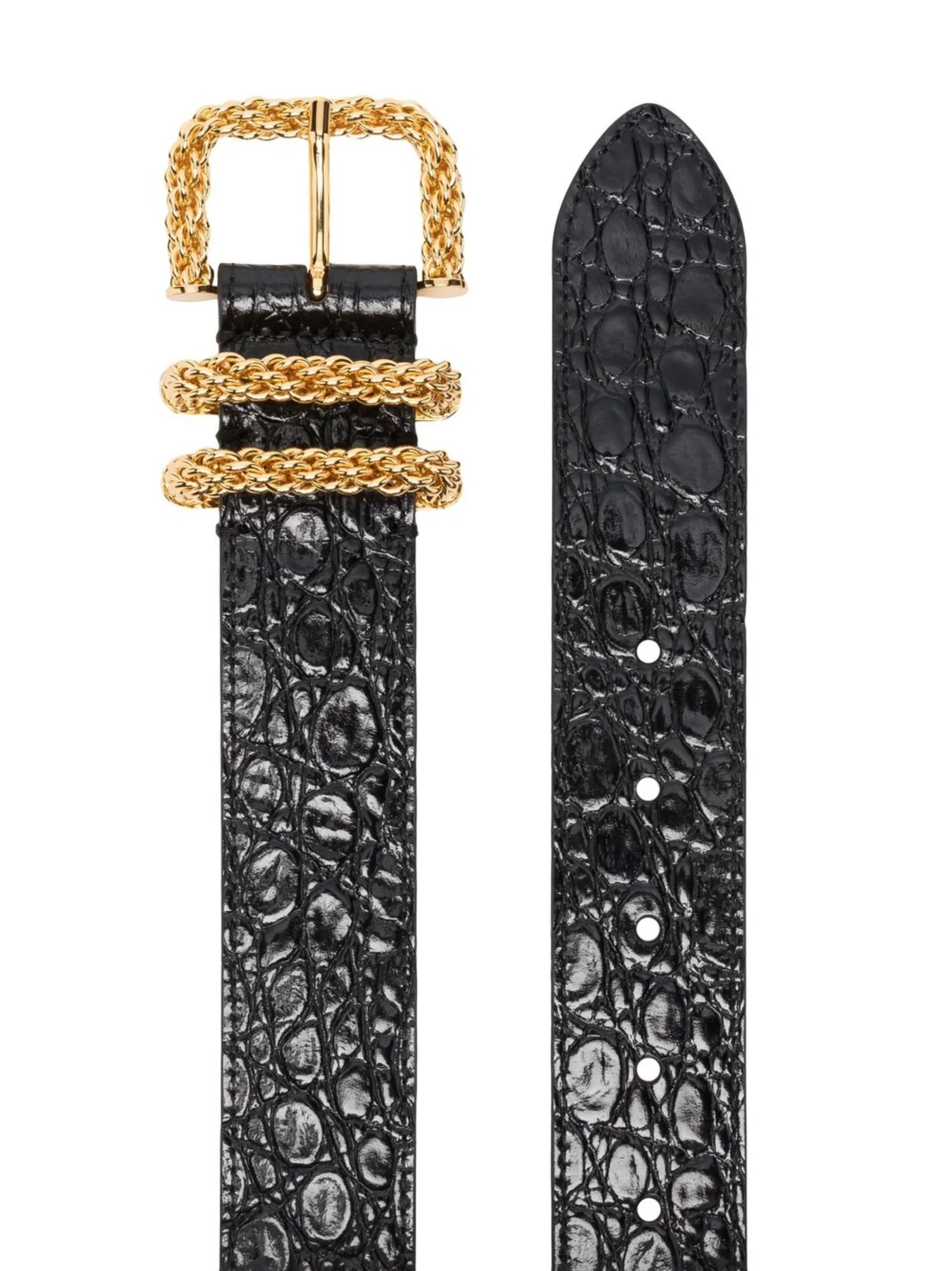 Katina crocodile-effect belt