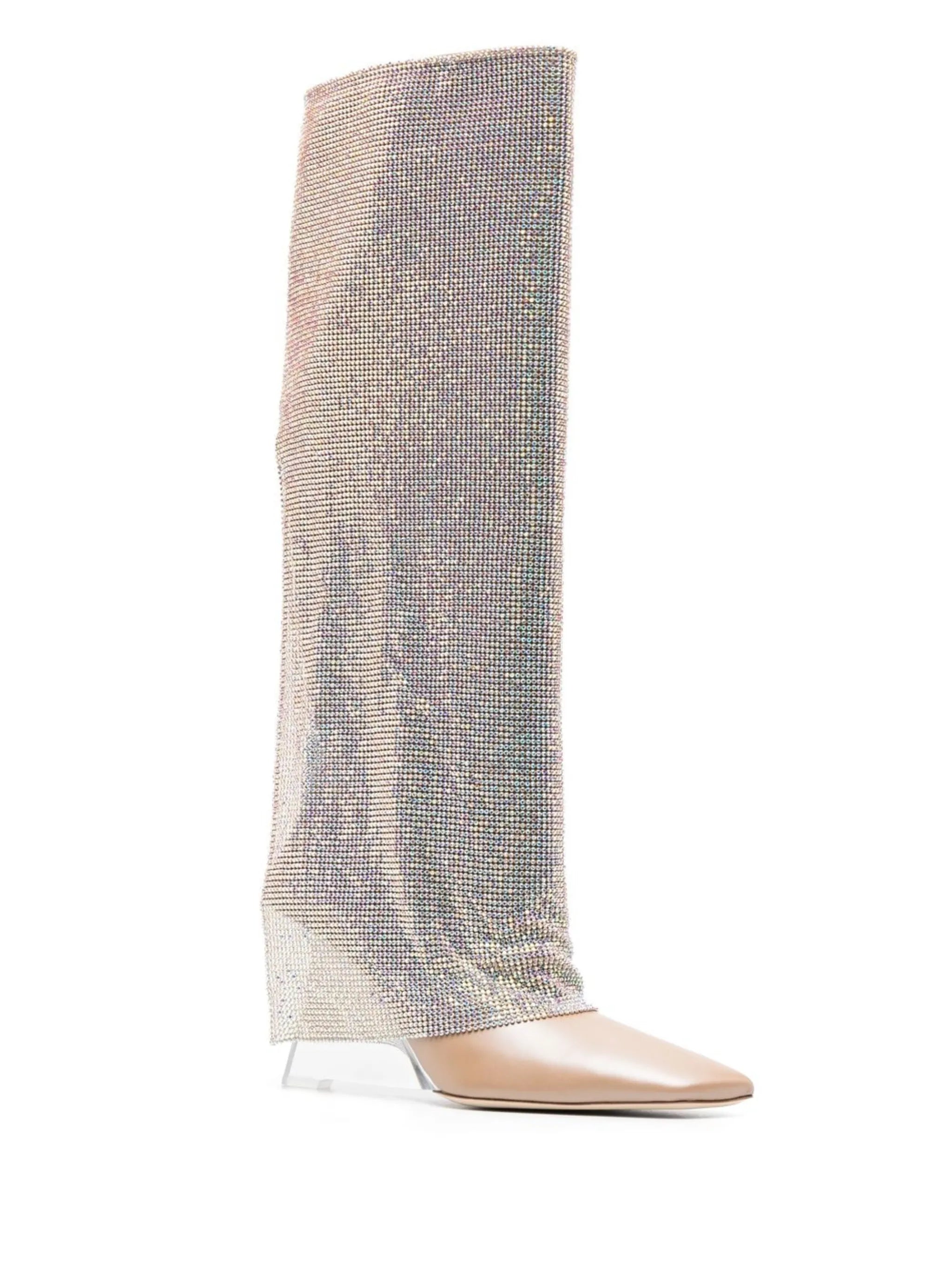 Christine crystal-embellished 95mm boots