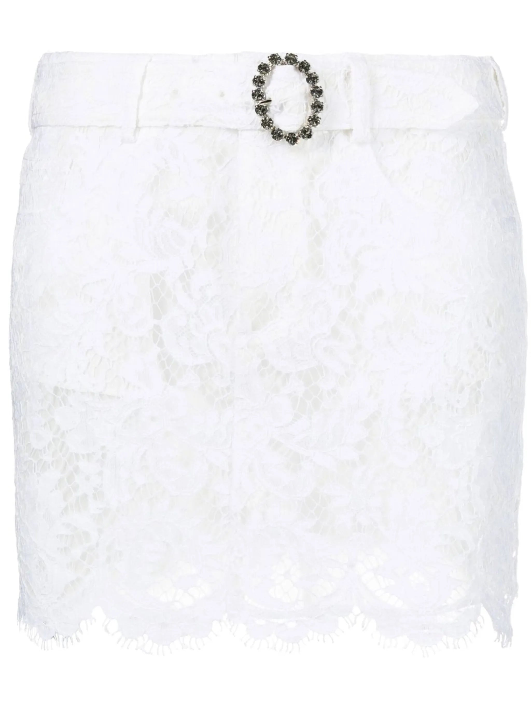 lace-detail miniskirt
