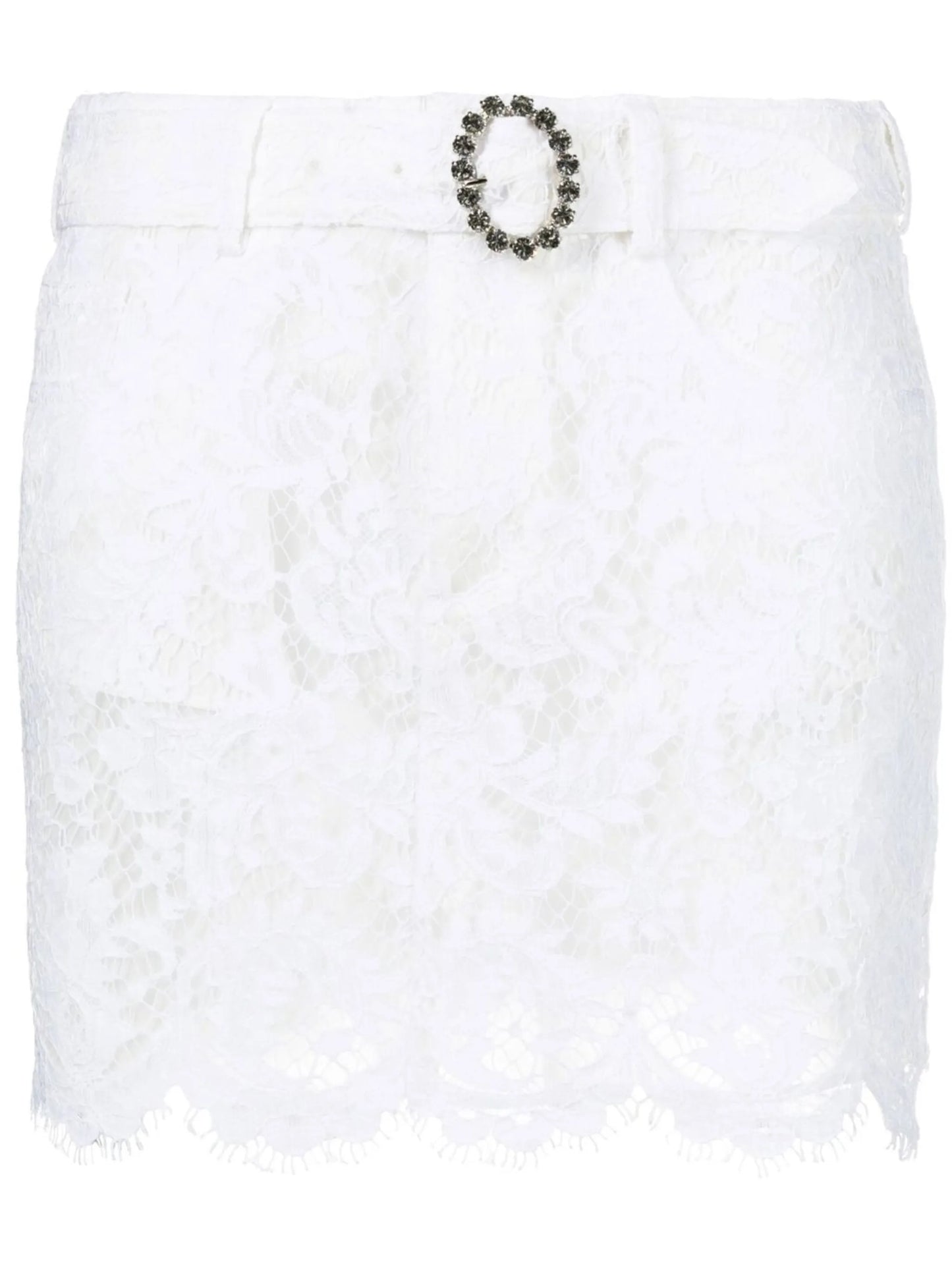 lace-detail miniskirt