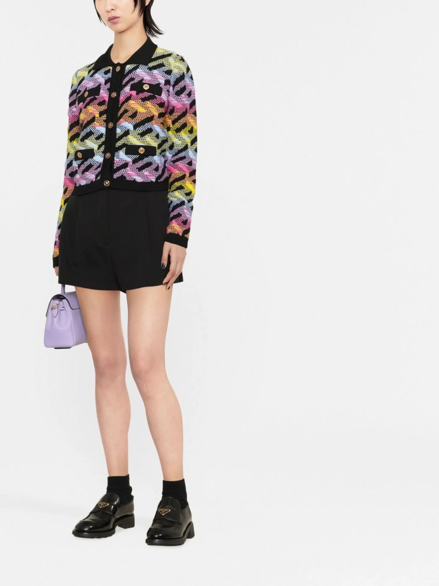 La Greca chunky-knit cardigan