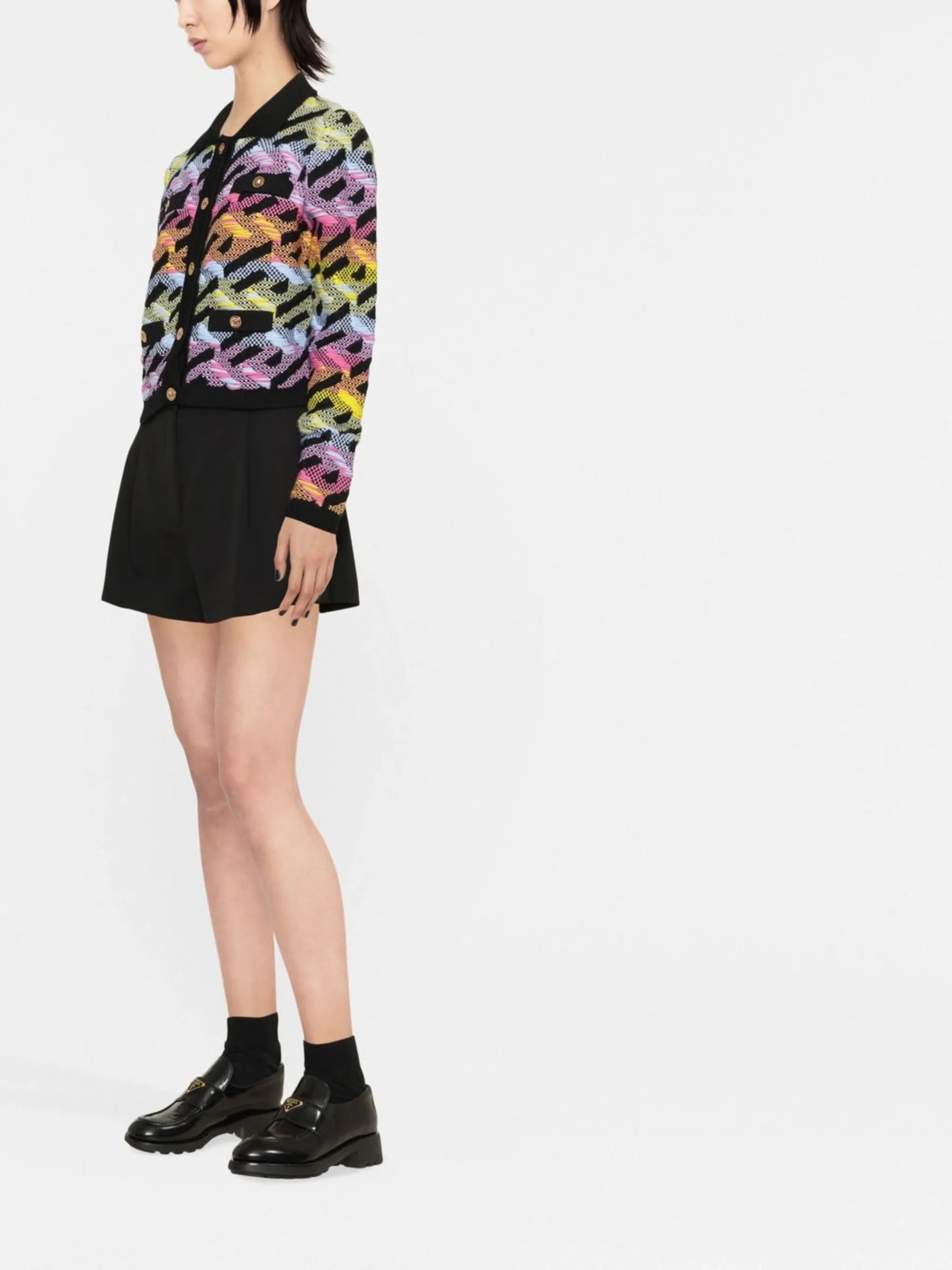 La Greca chunky-knit cardigan