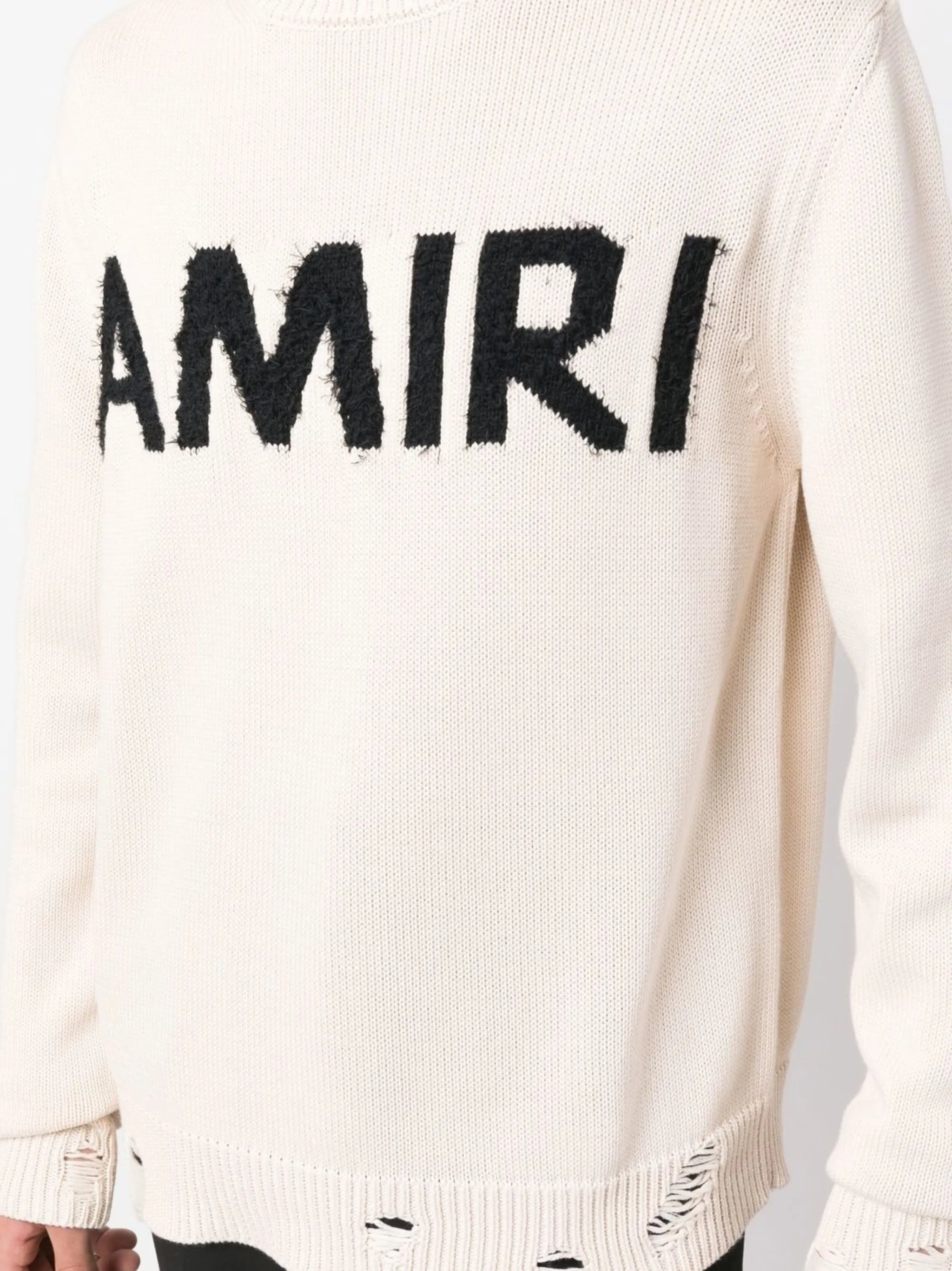 intarsia-knit ribbed-trim jumper