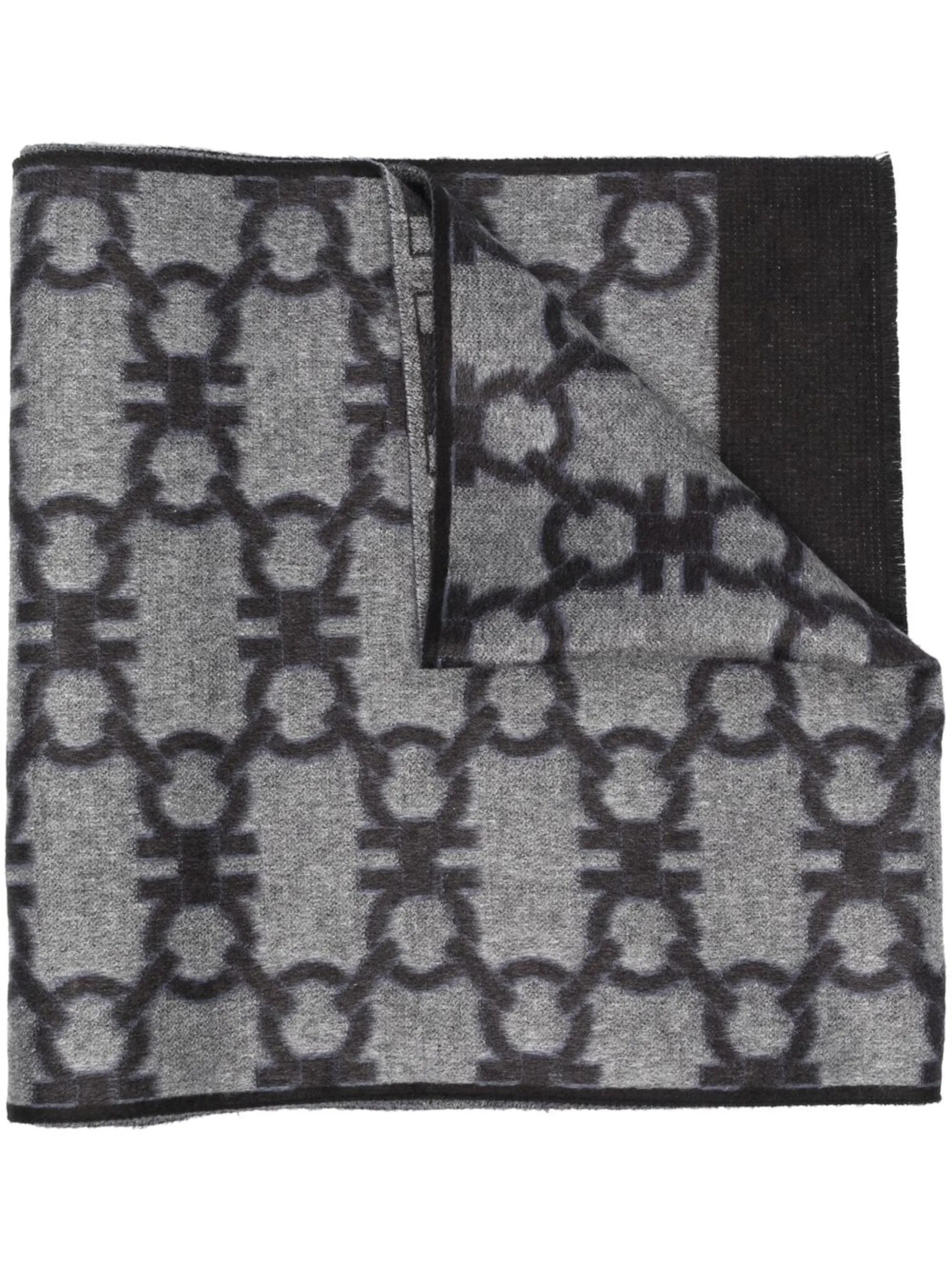 Gancini jacquard scarf