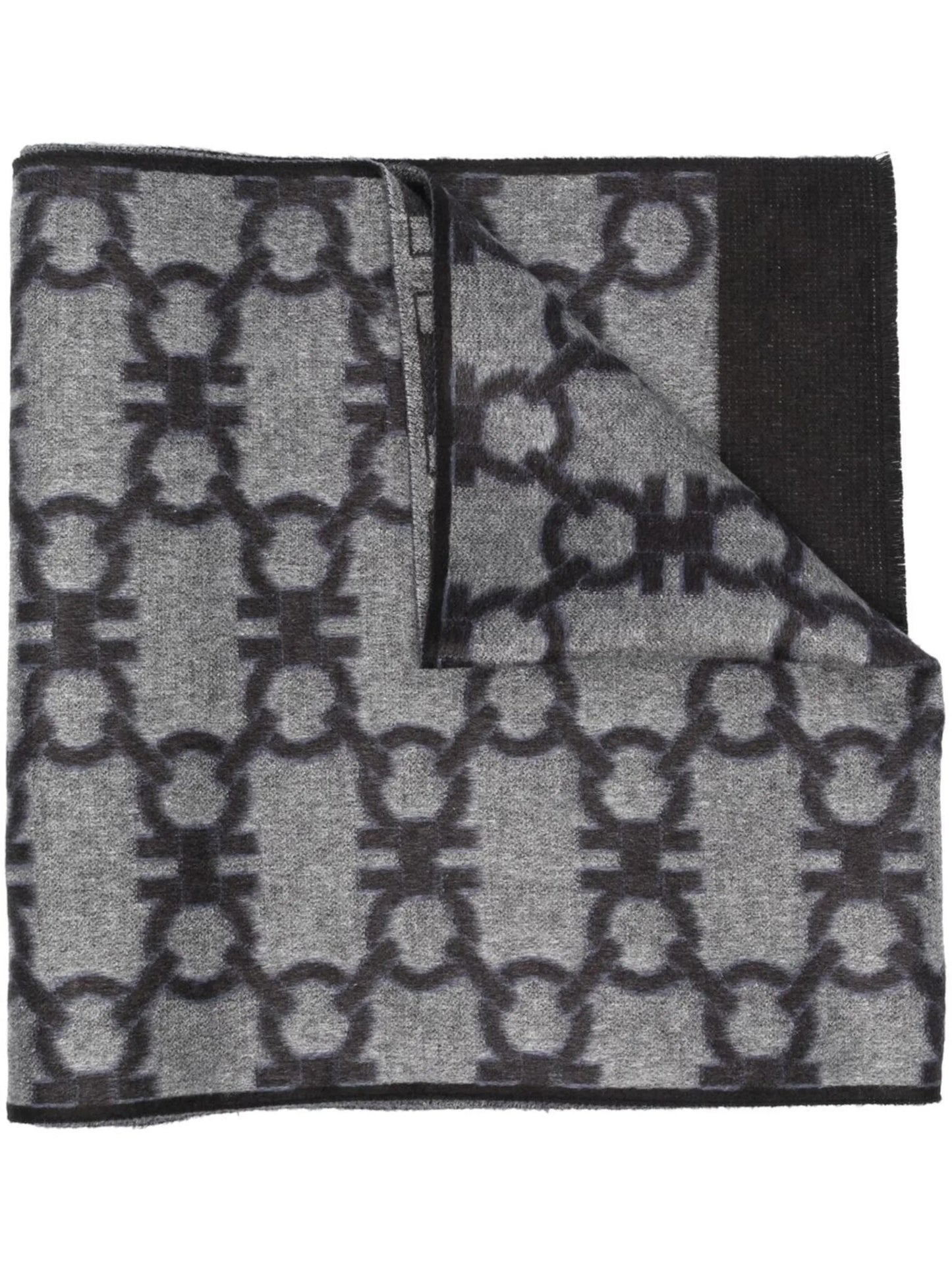 Gancini jacquard scarf