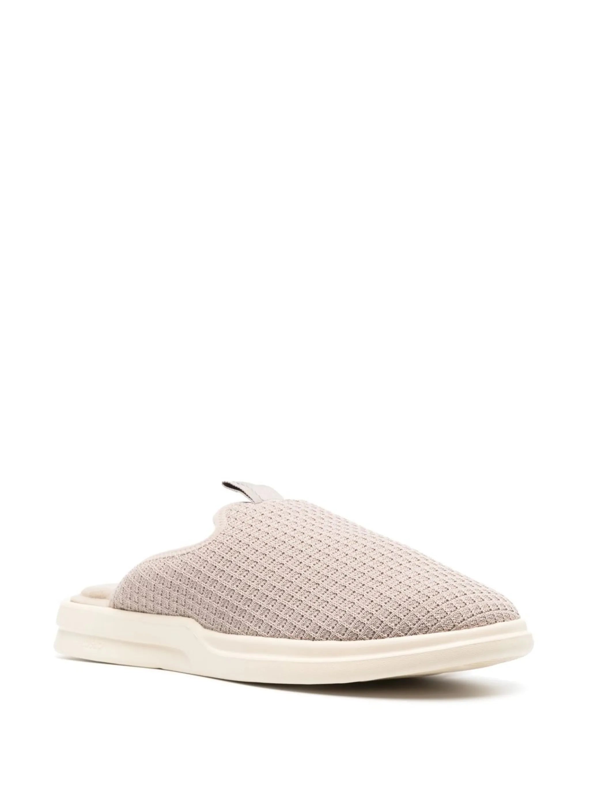 waffle-knit slippers