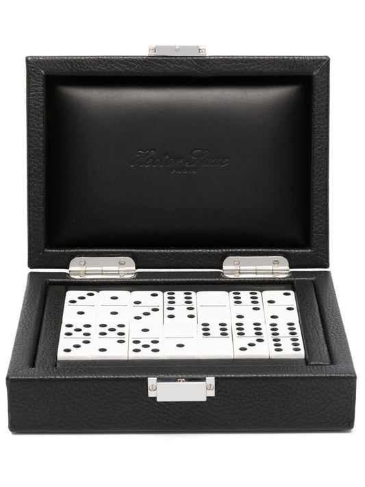 leather box of dominos