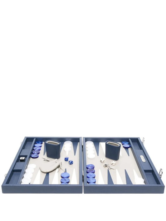 leather backgammon set