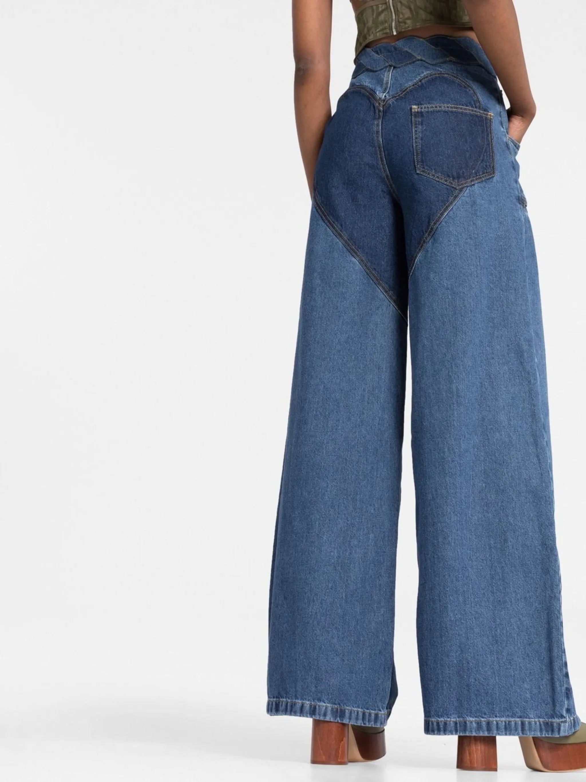 Wide Leg Slit jeans