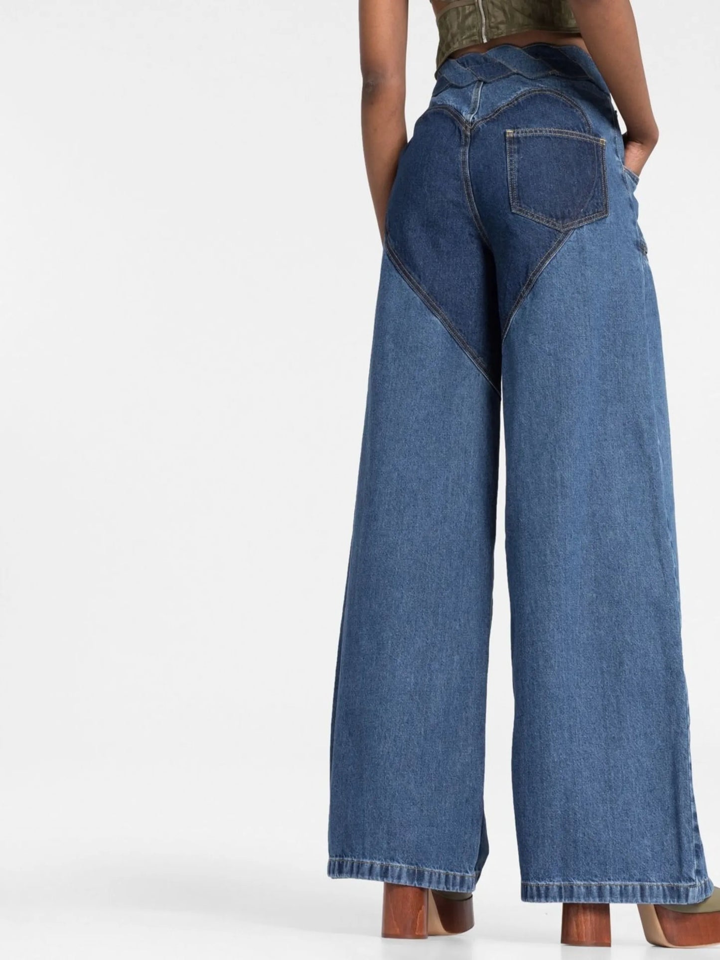 Wide Leg Slit jeans