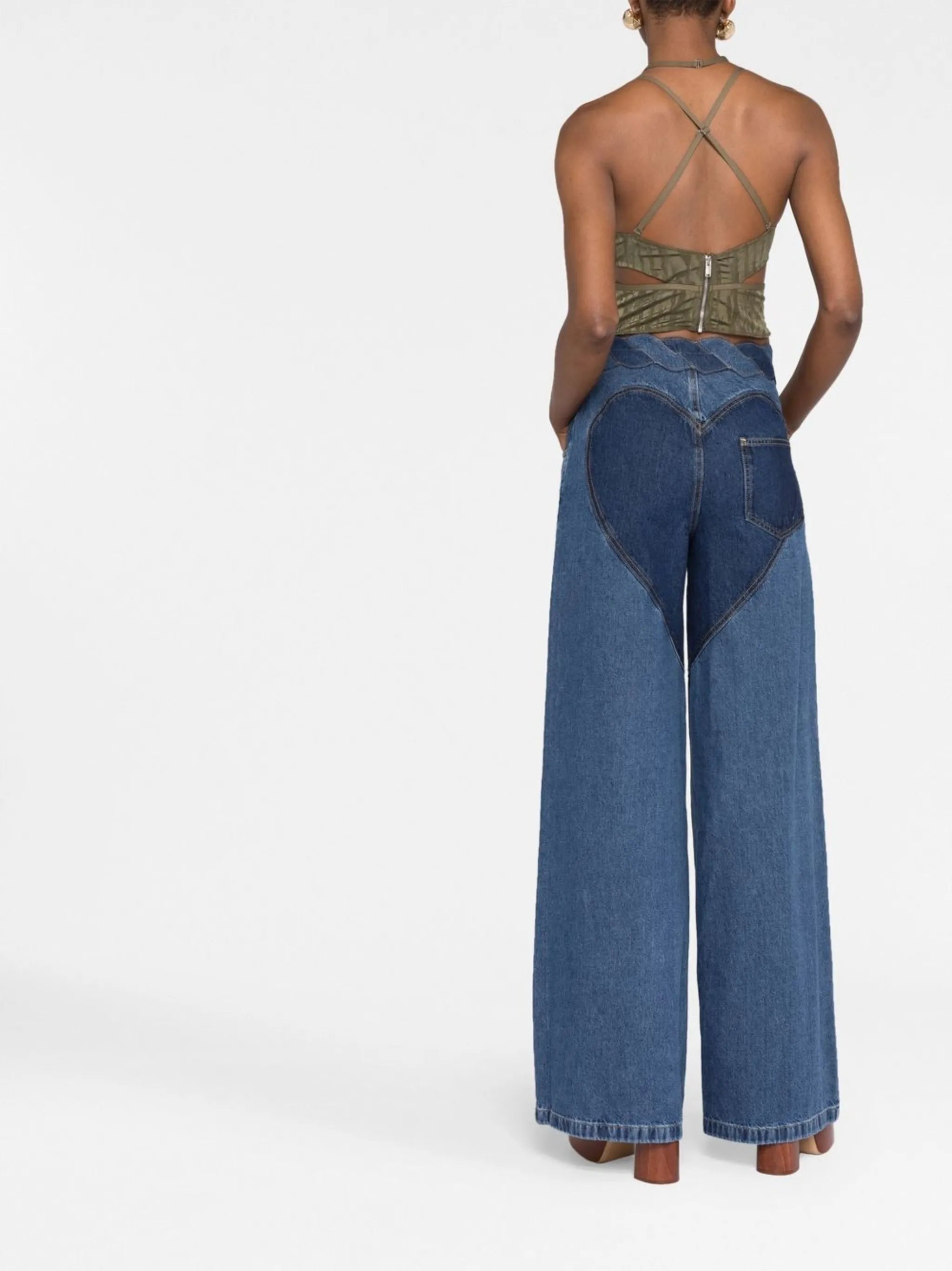 Wide Leg Slit jeans