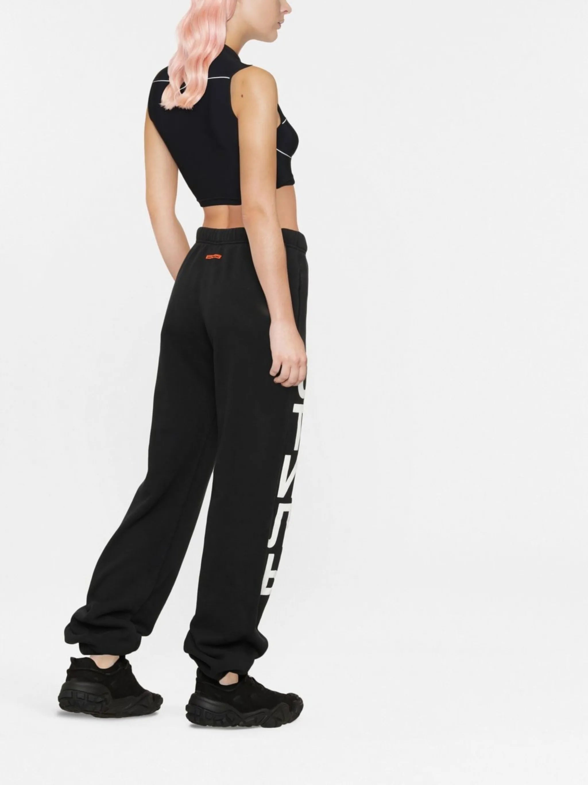 logo-print track pants