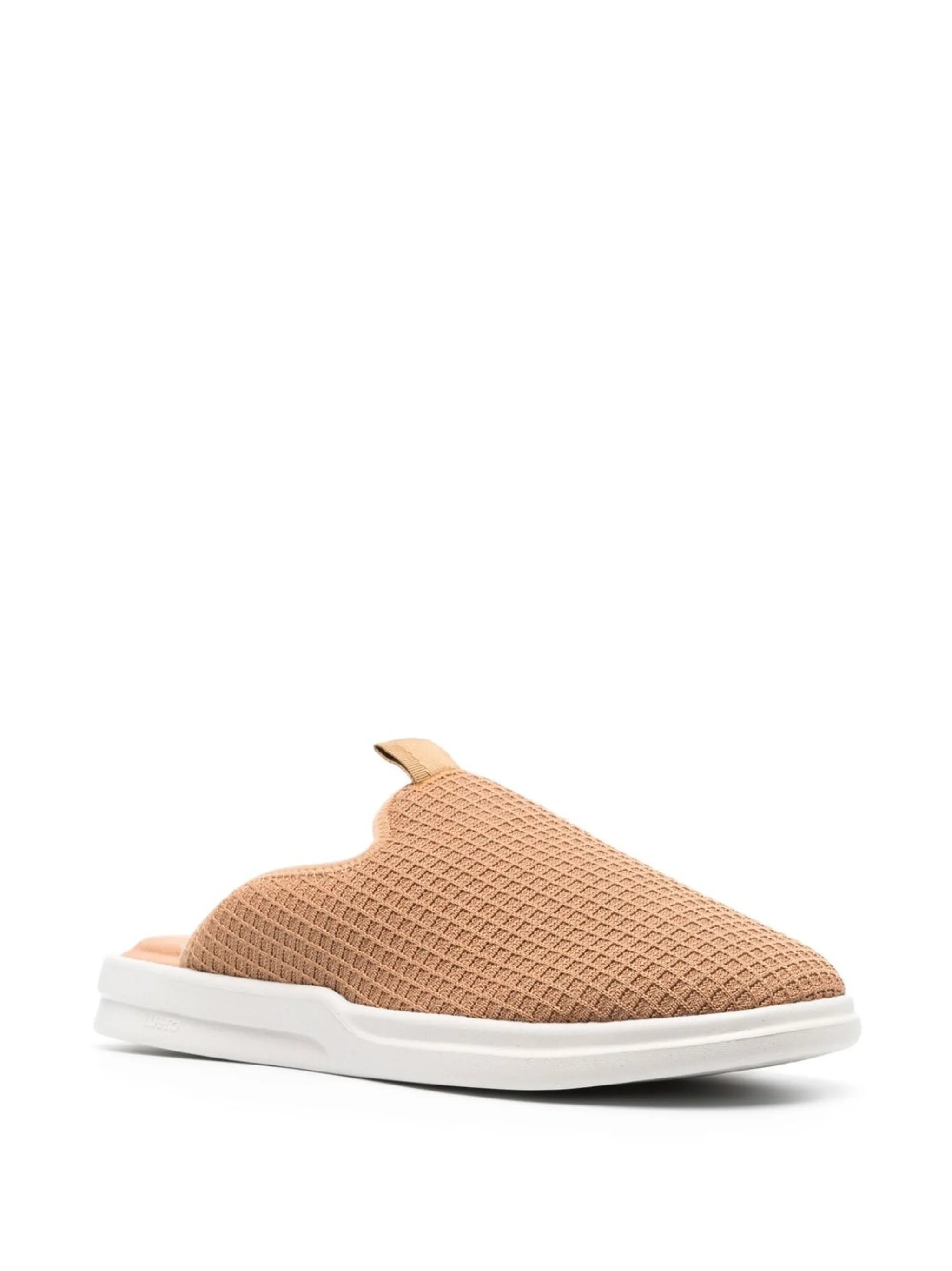 waffle-knit slippers