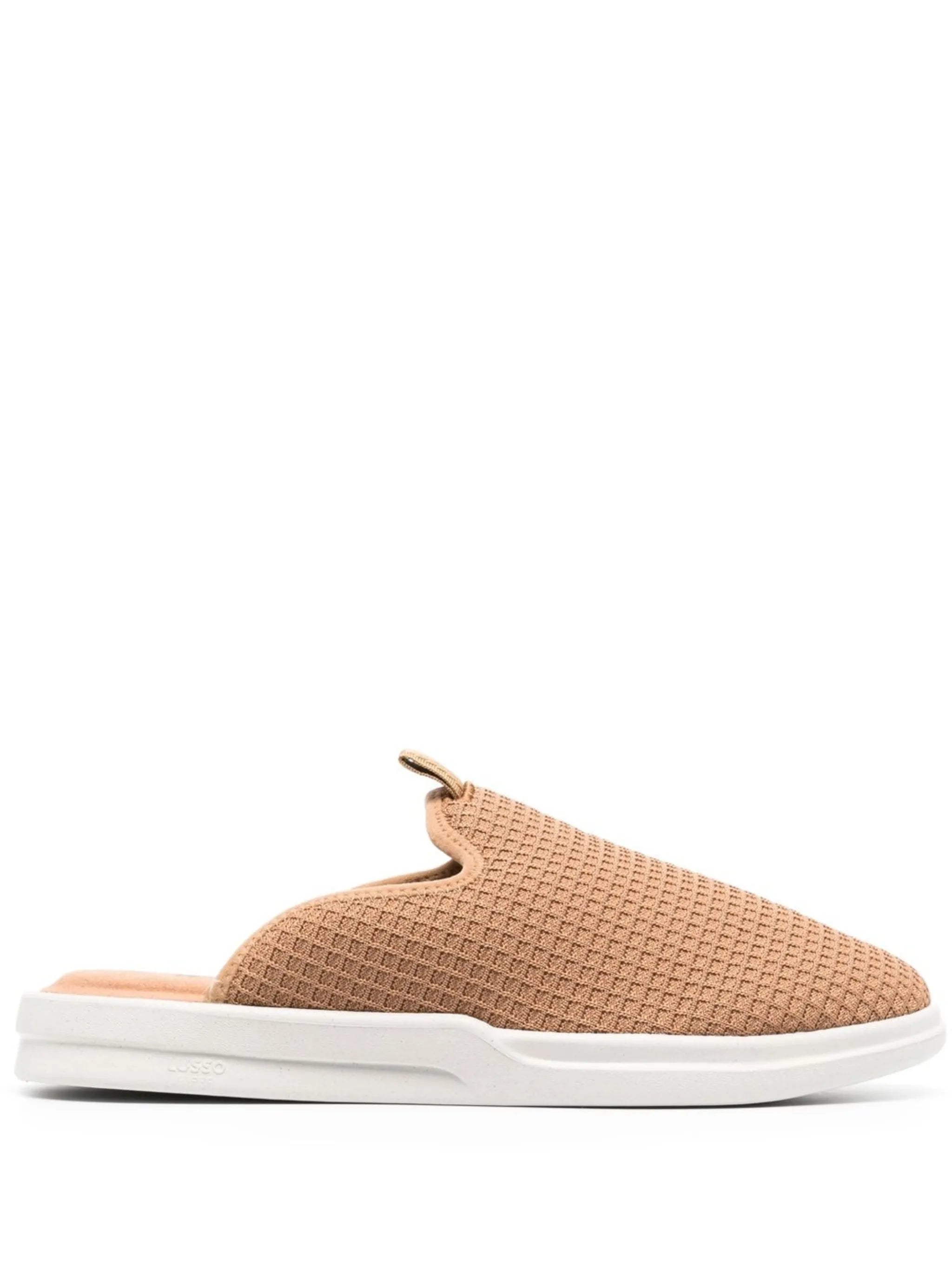 waffle-knit slippers