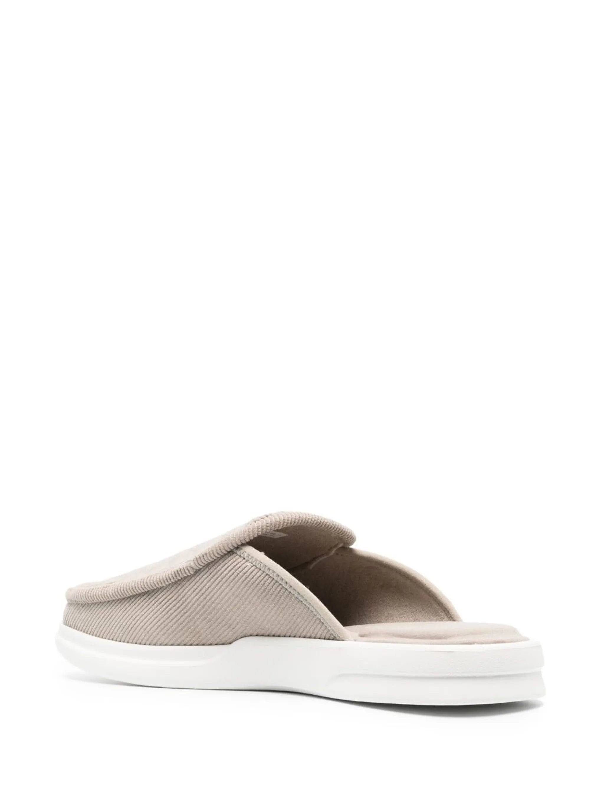 corduroy round-toe slippers