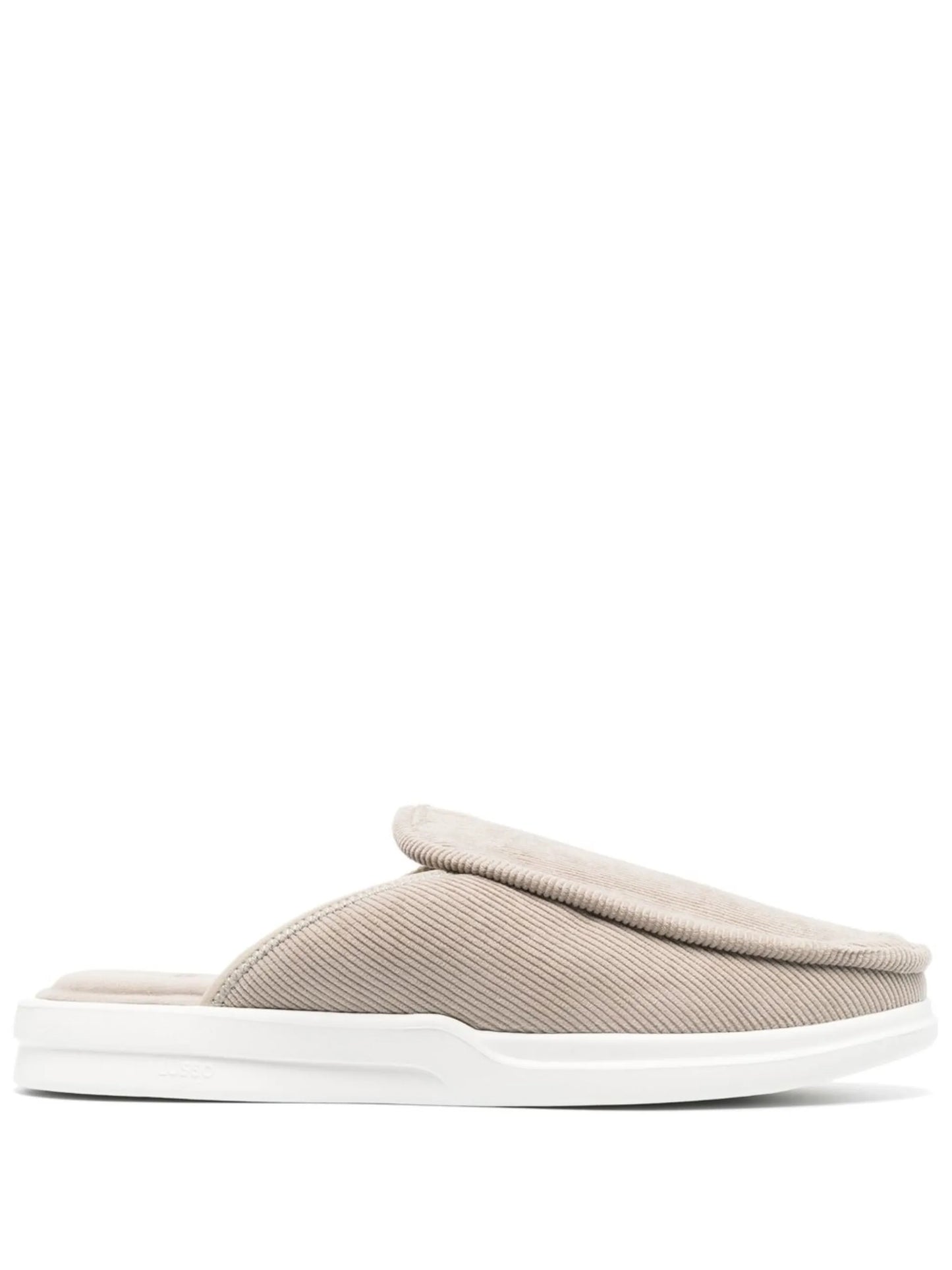 corduroy round-toe slippers