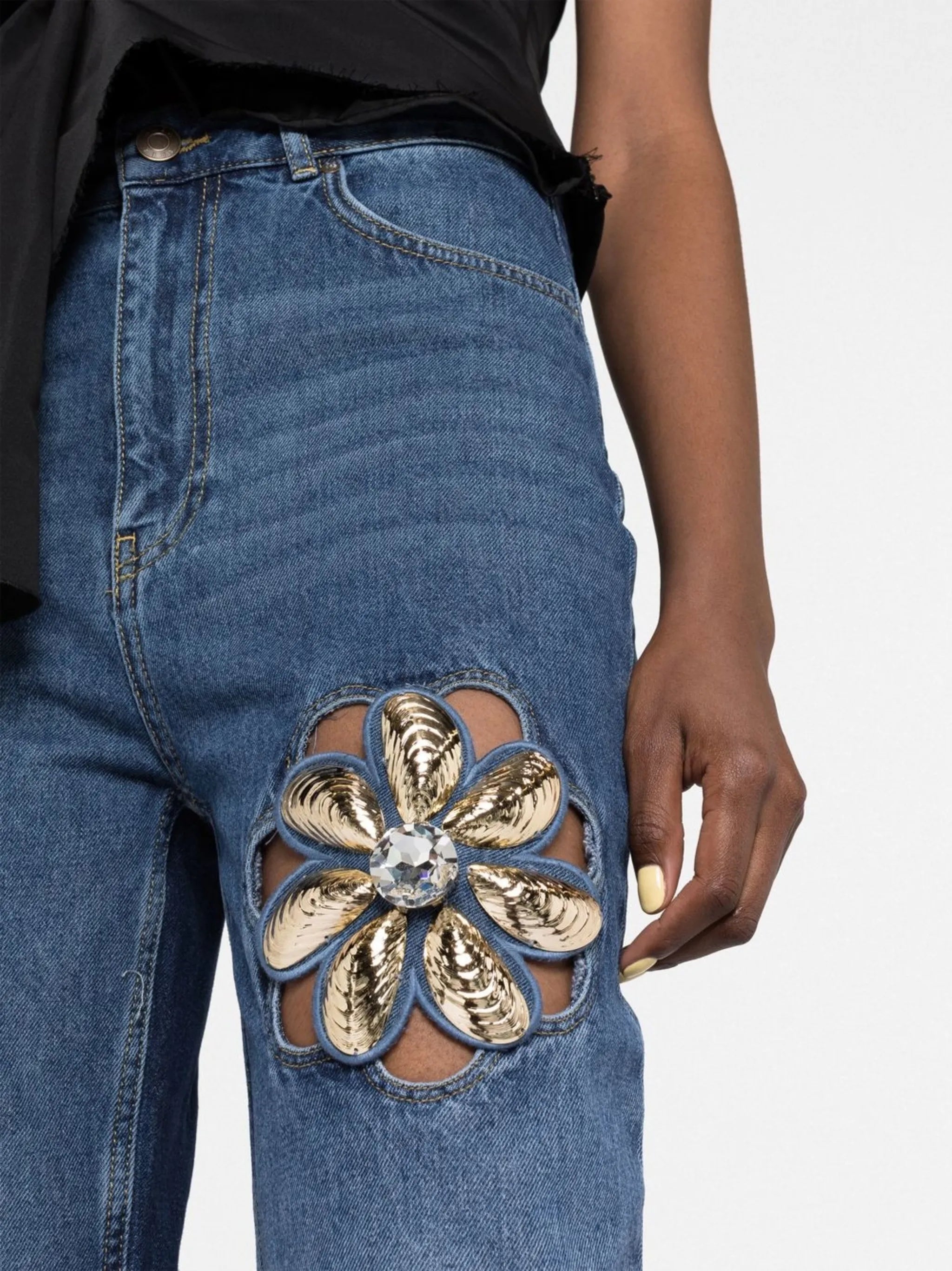 Mussel Flower jeans