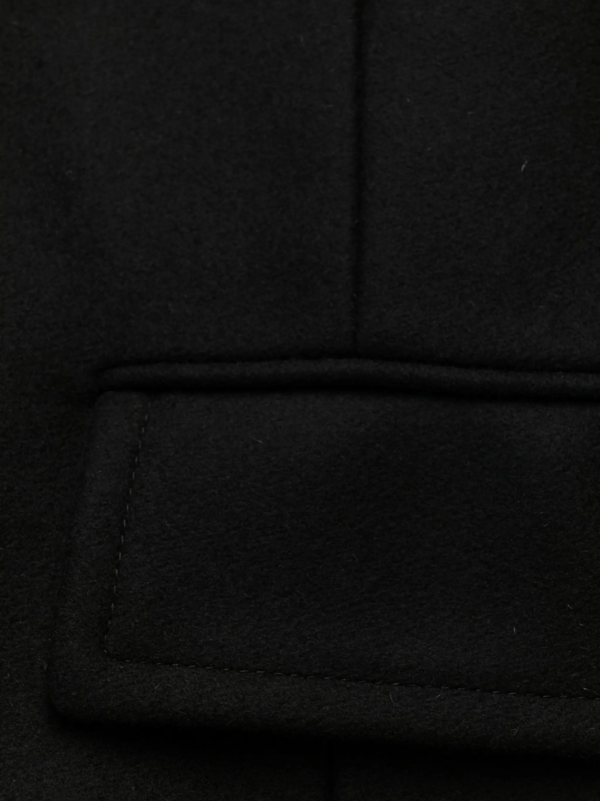 double-breasted virgin-wool coat