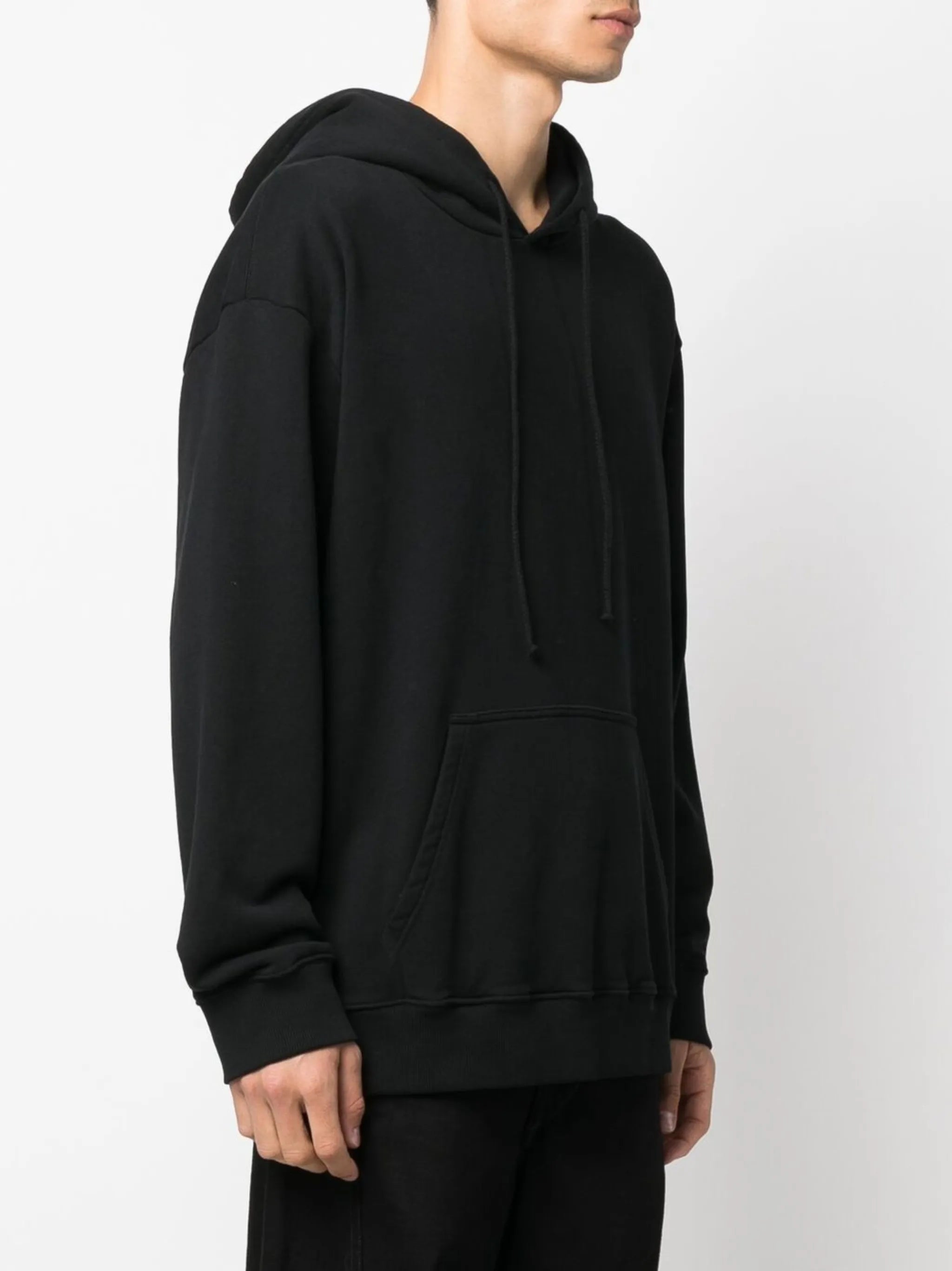 Unbrushed cotton hoodie