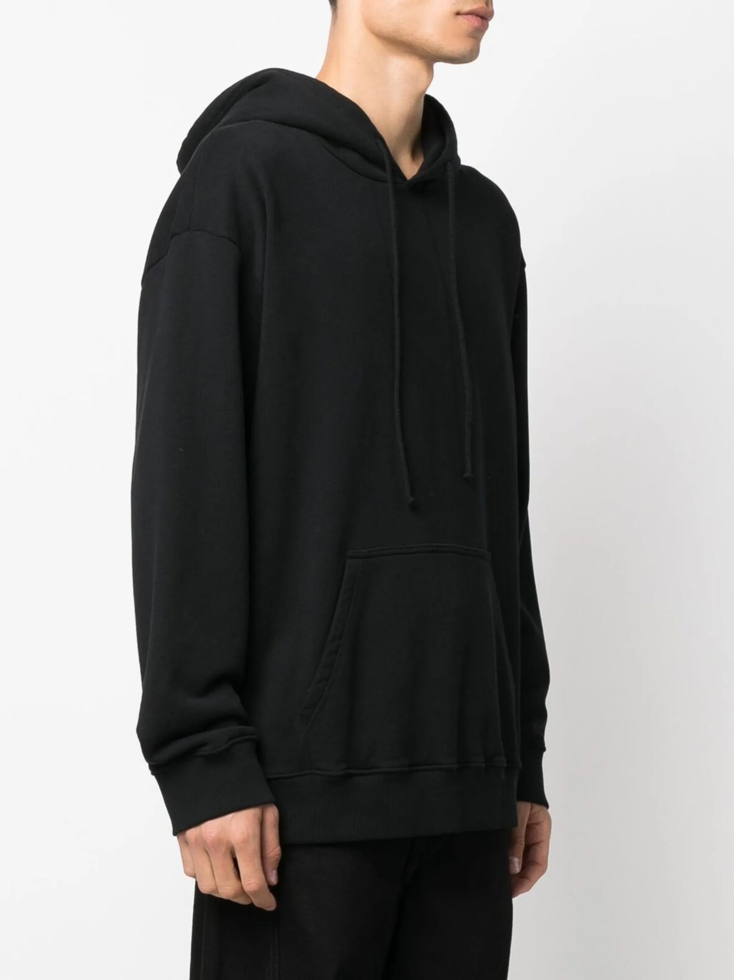 Unbrushed cotton hoodie