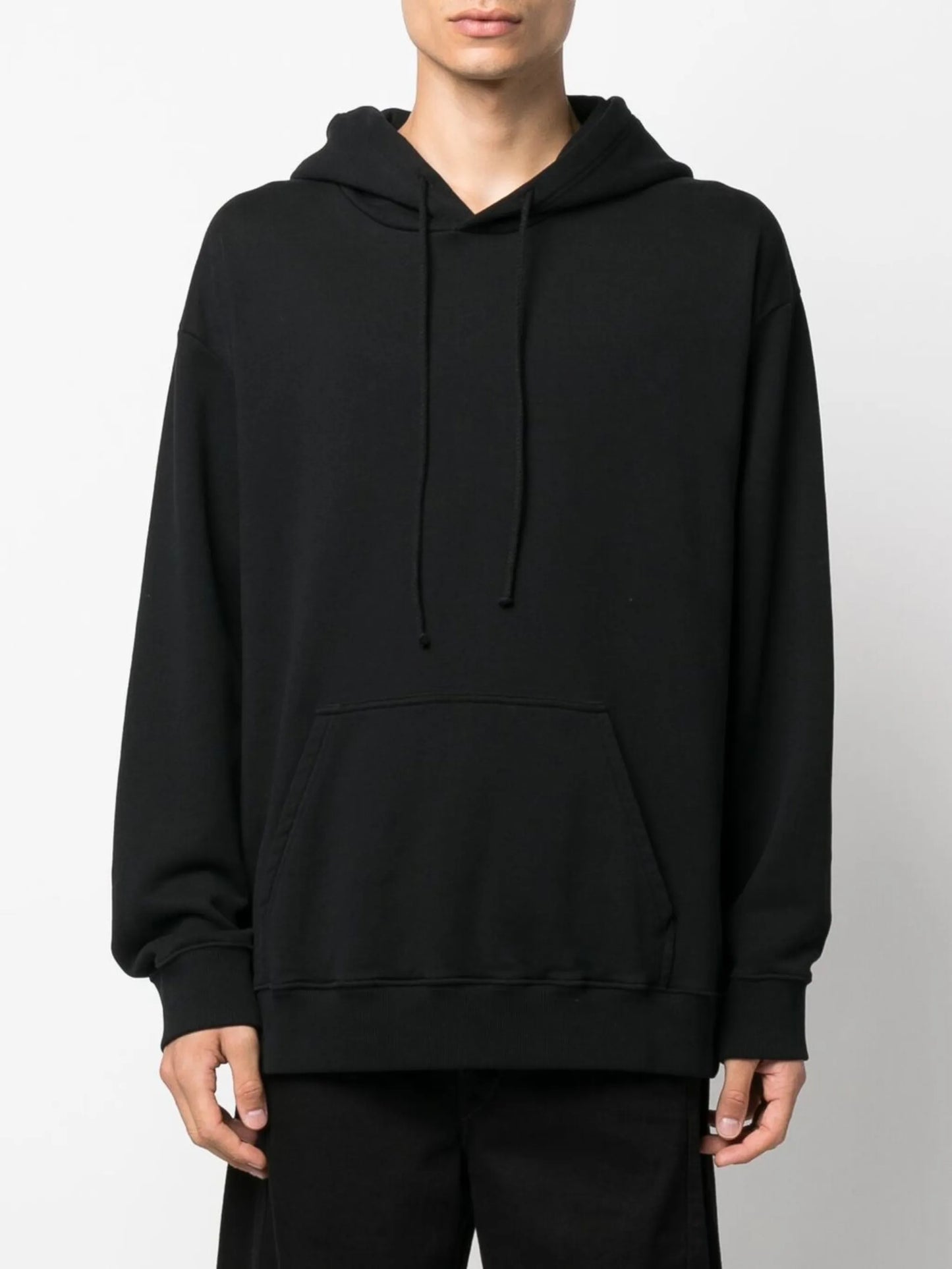 Unbrushed cotton hoodie