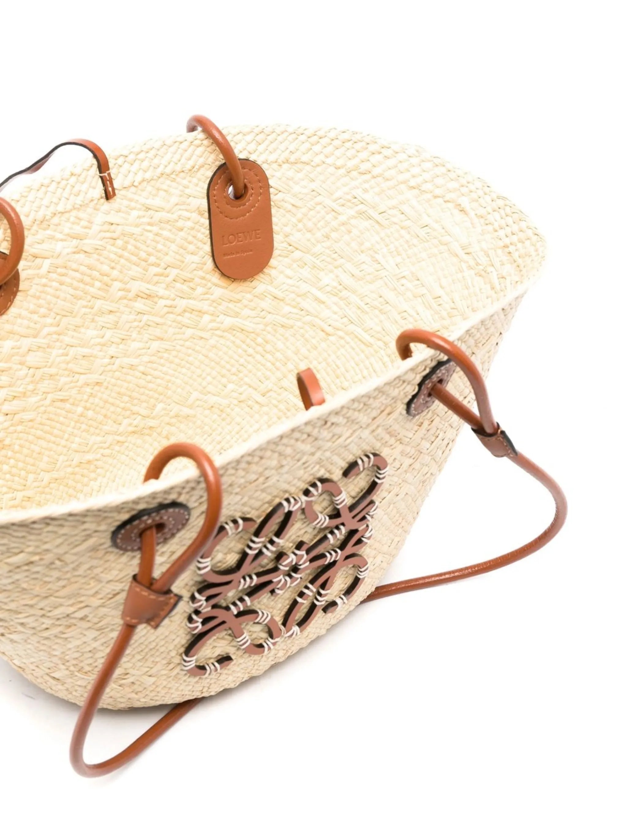 small Anagram woven tote bag