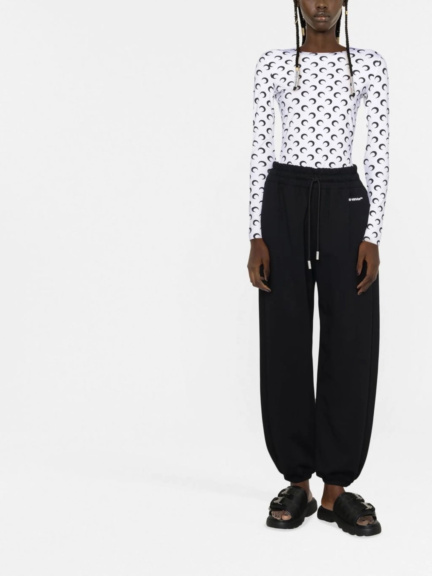 logo-print track pants
