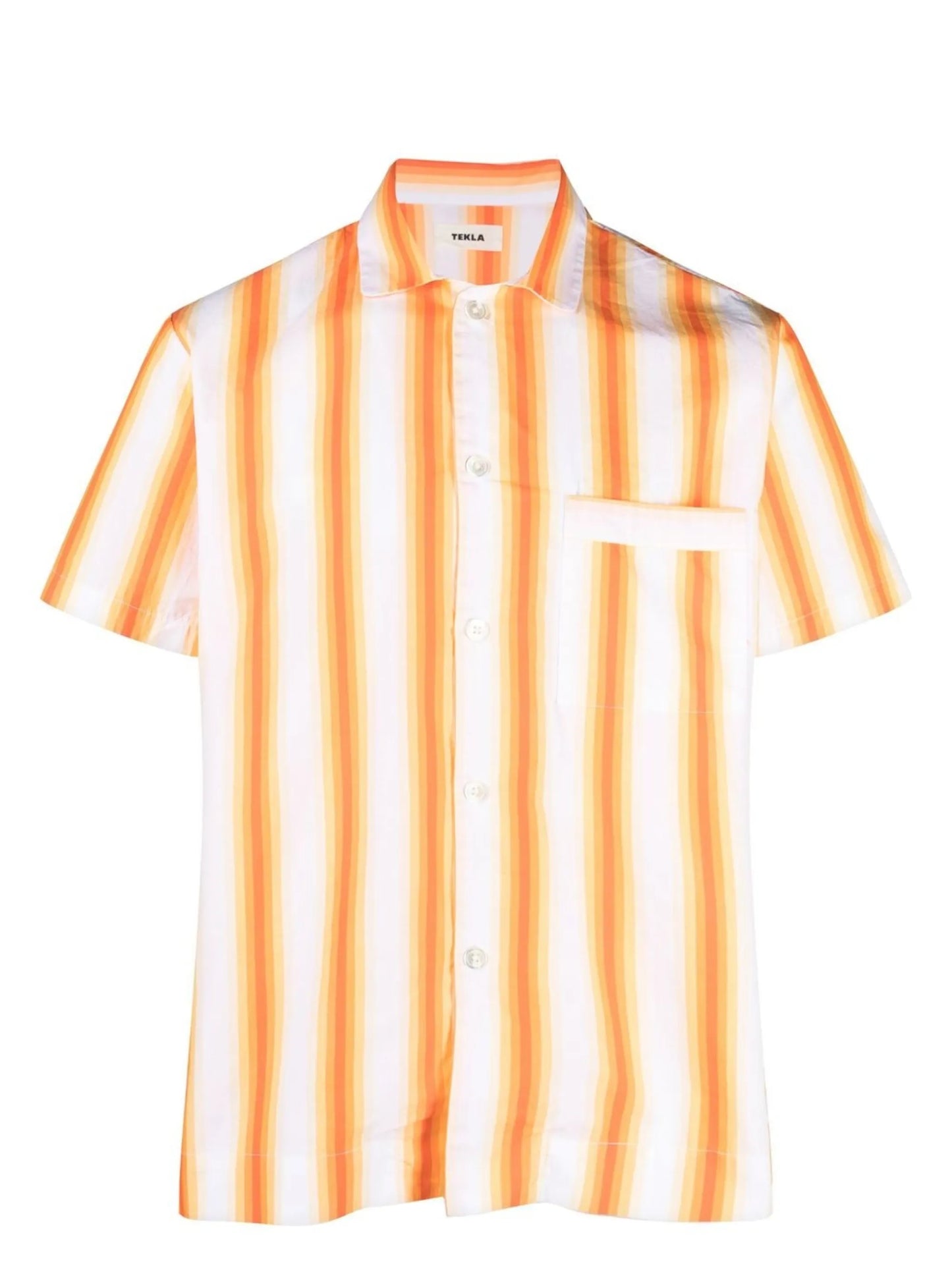 striped short-sleeved pyjama shirt