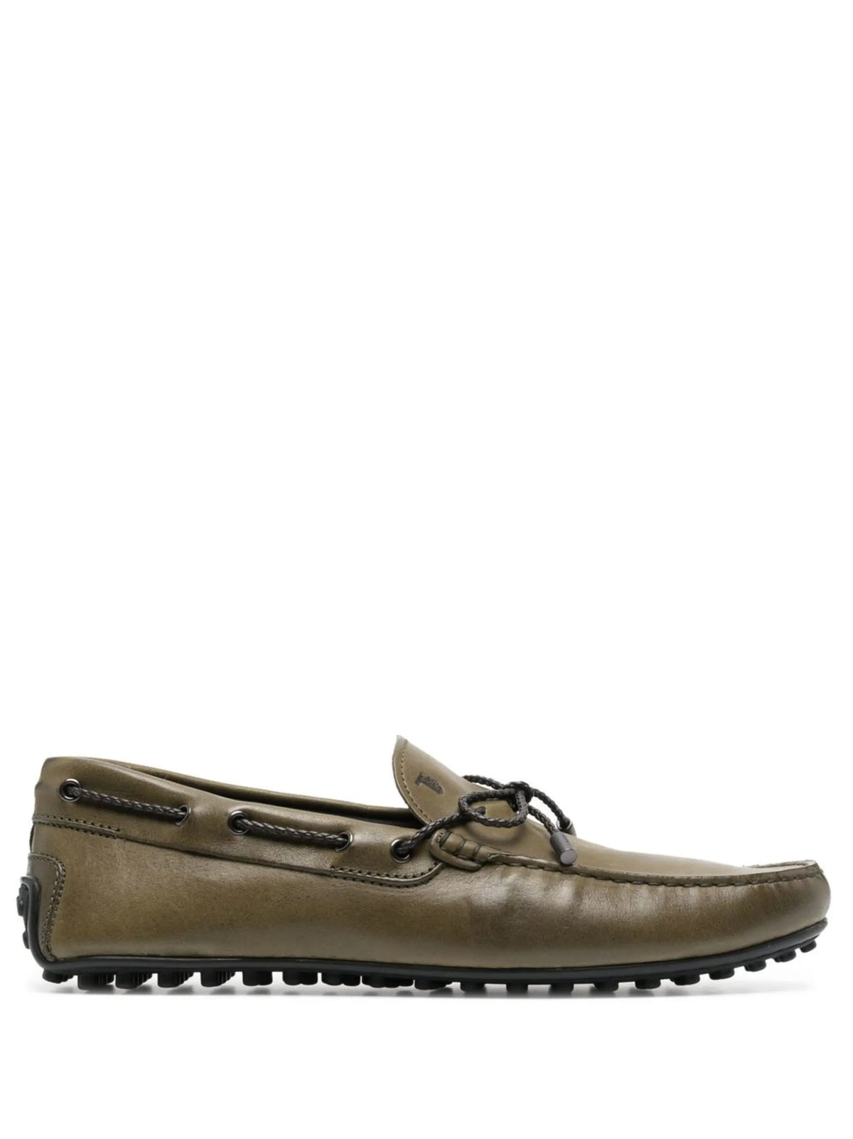 bow-detail leather loafers