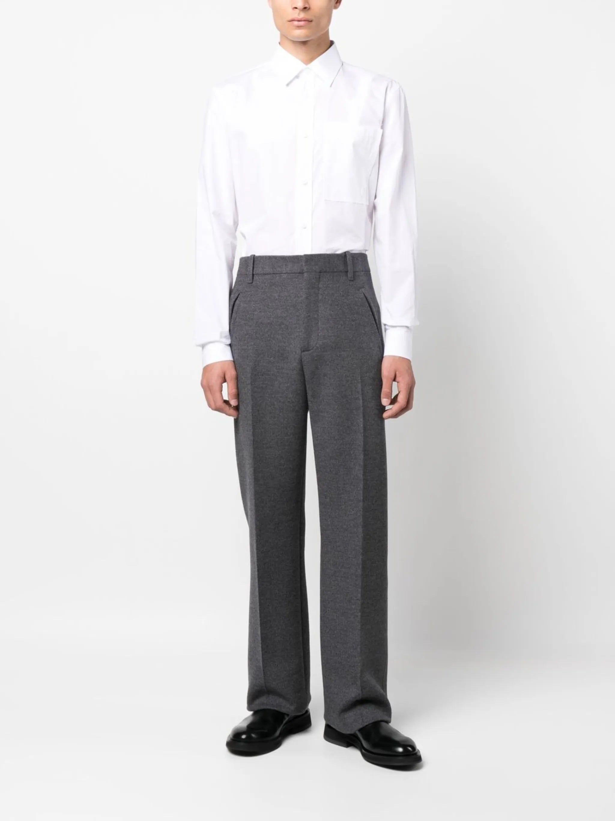 patch-pocket cotton shirt