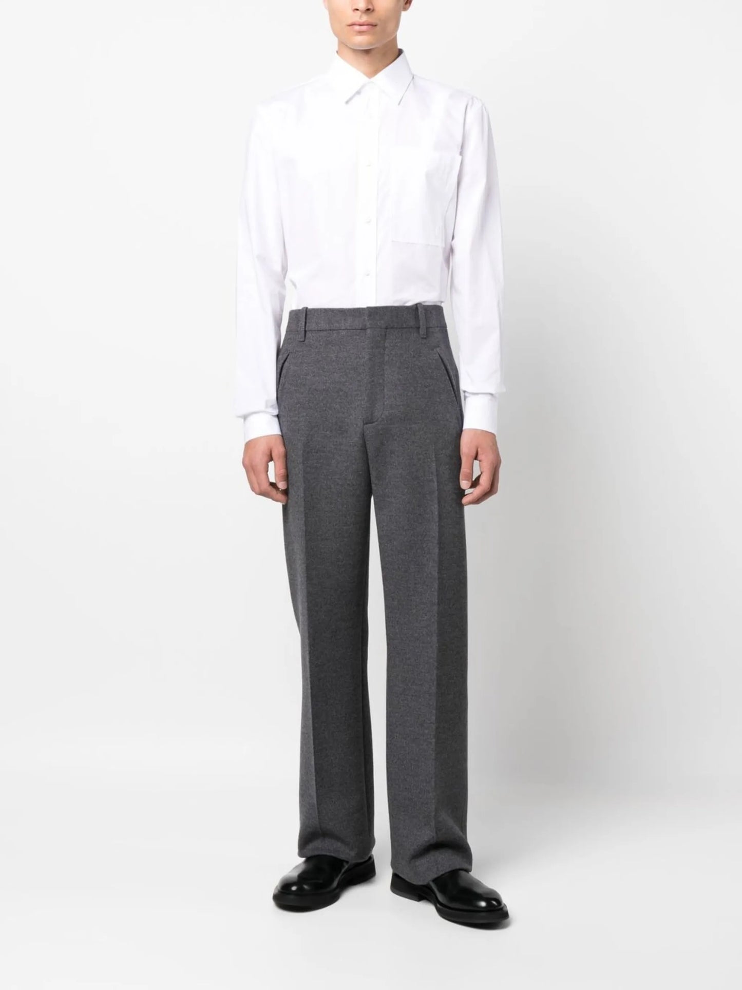 patch-pocket cotton shirt
