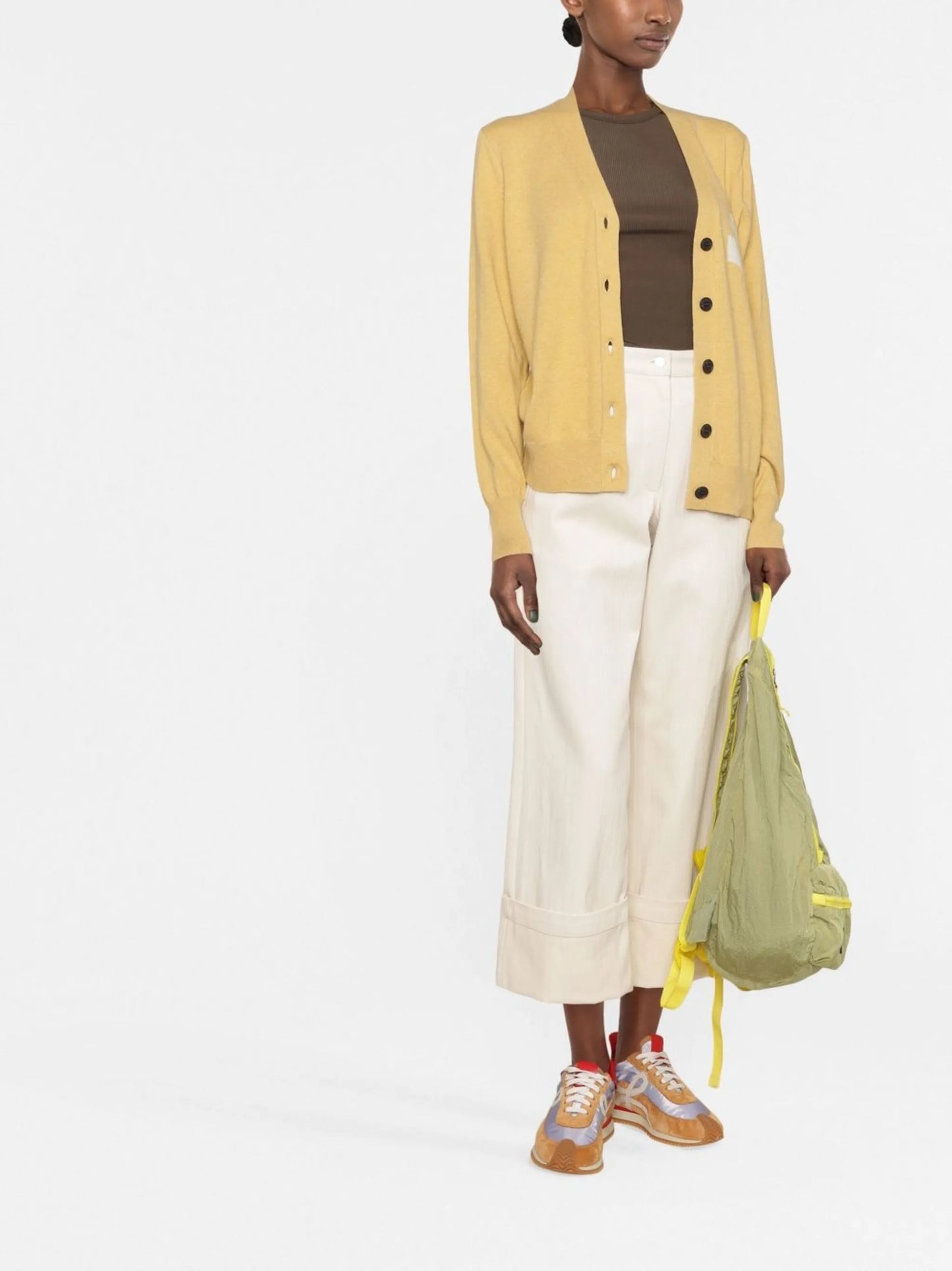 cropped cotton trousers