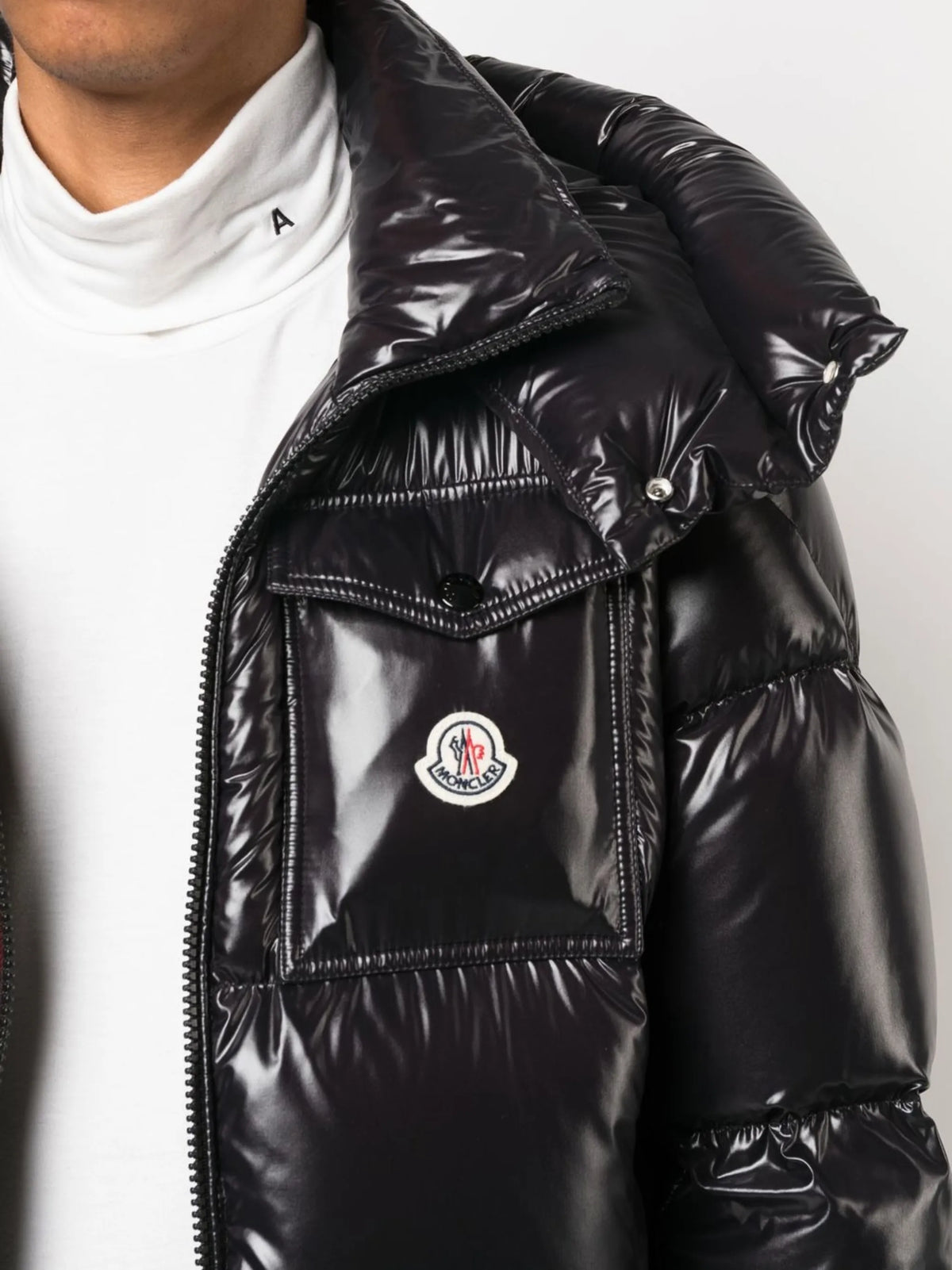 Montbeliard hooded short down jacket