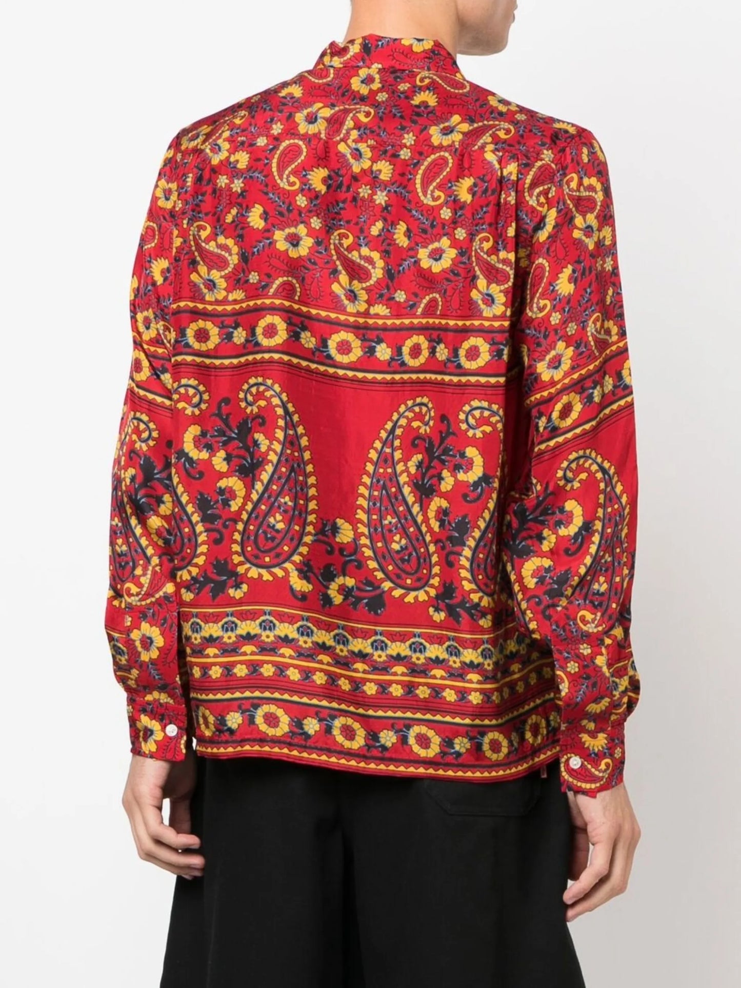 paisley-print shirt