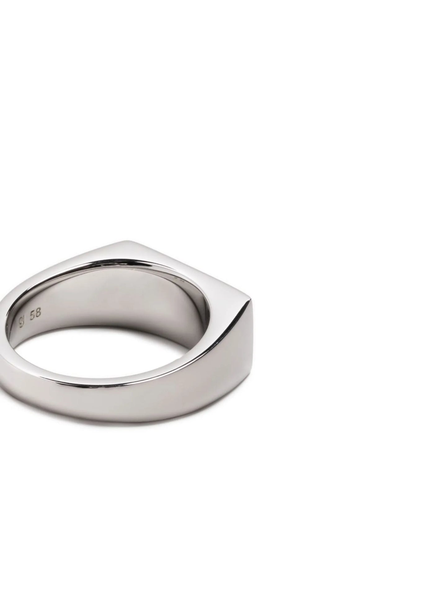 Peaky rectangle band ring