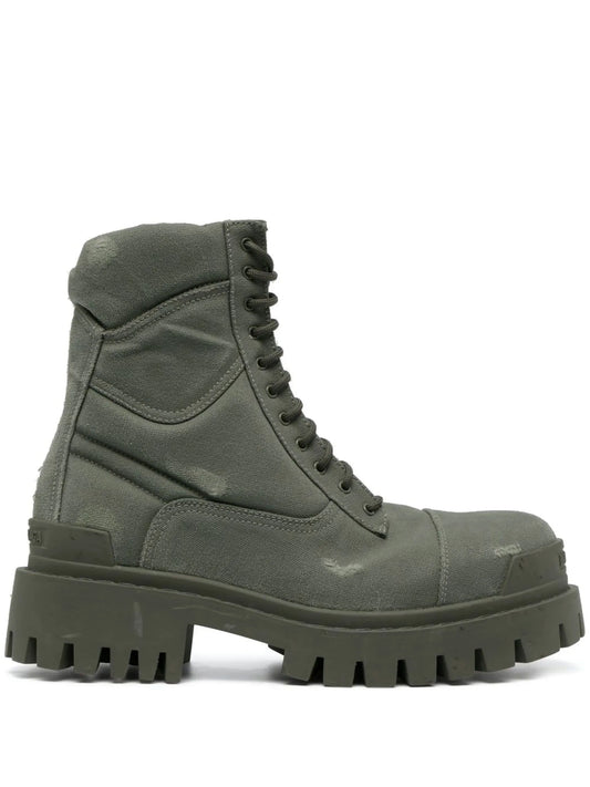 lace-up combat boots