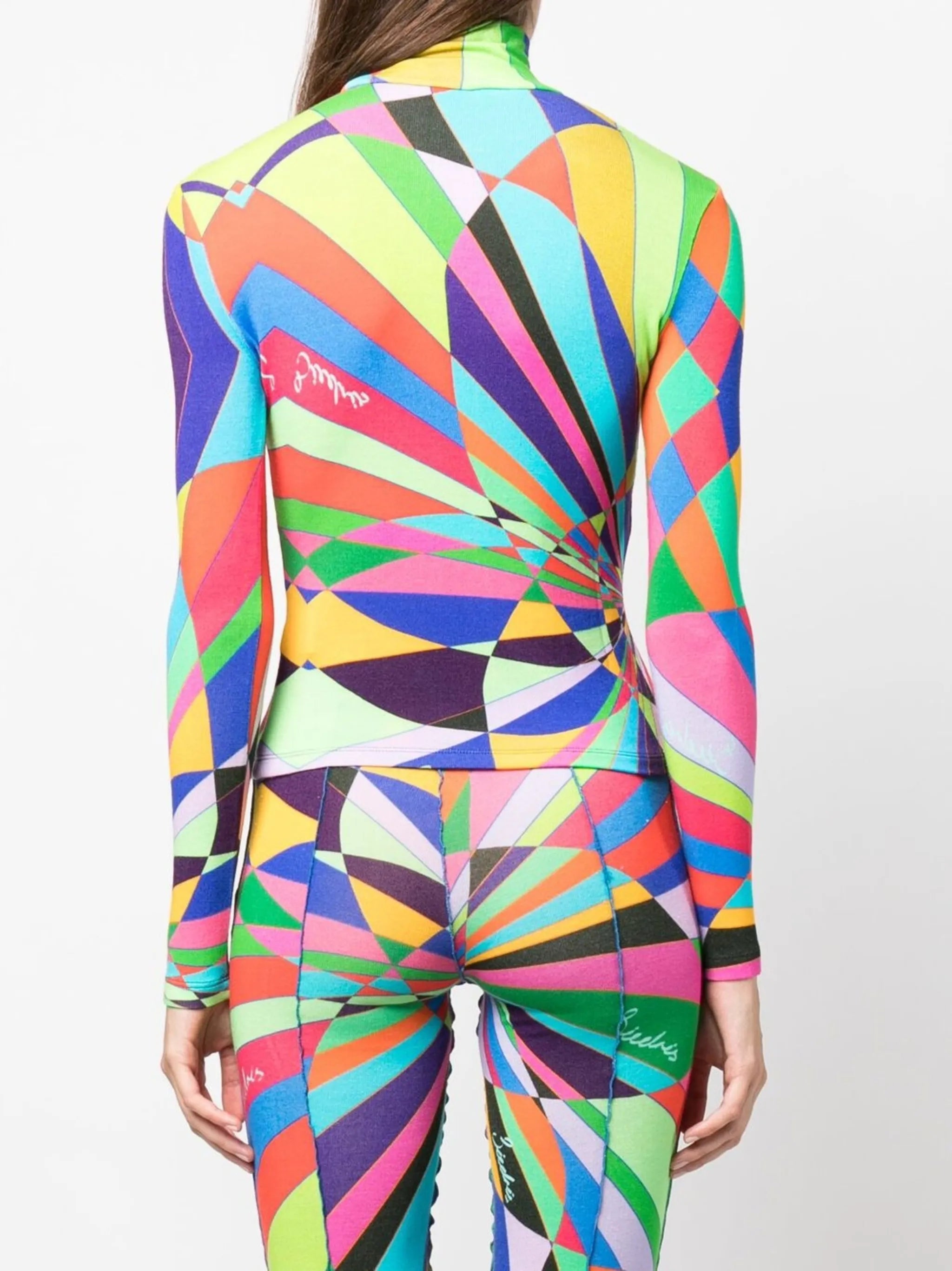 Cody geometric-print top
