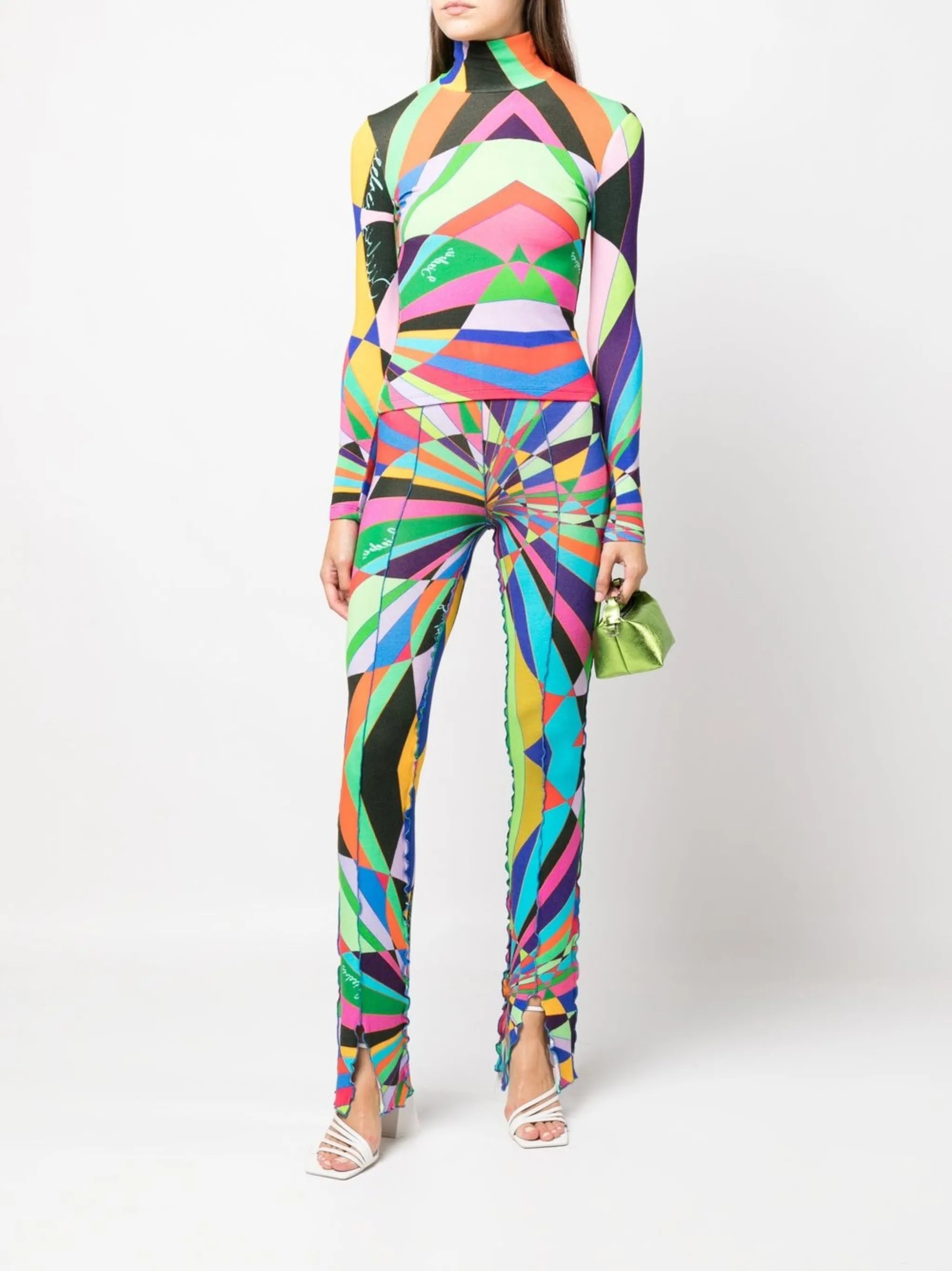 Cody geometric-print top