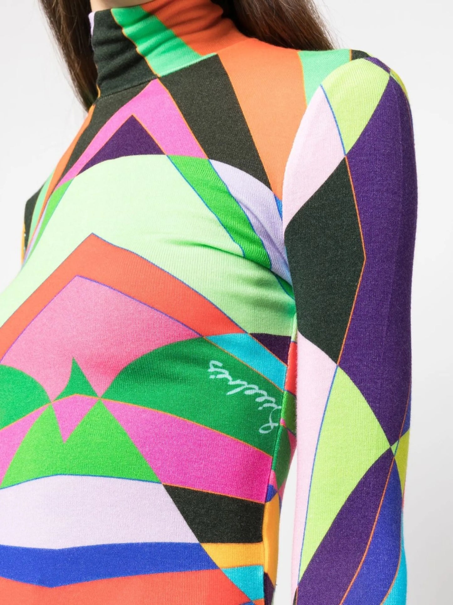 Cody geometric-print top
