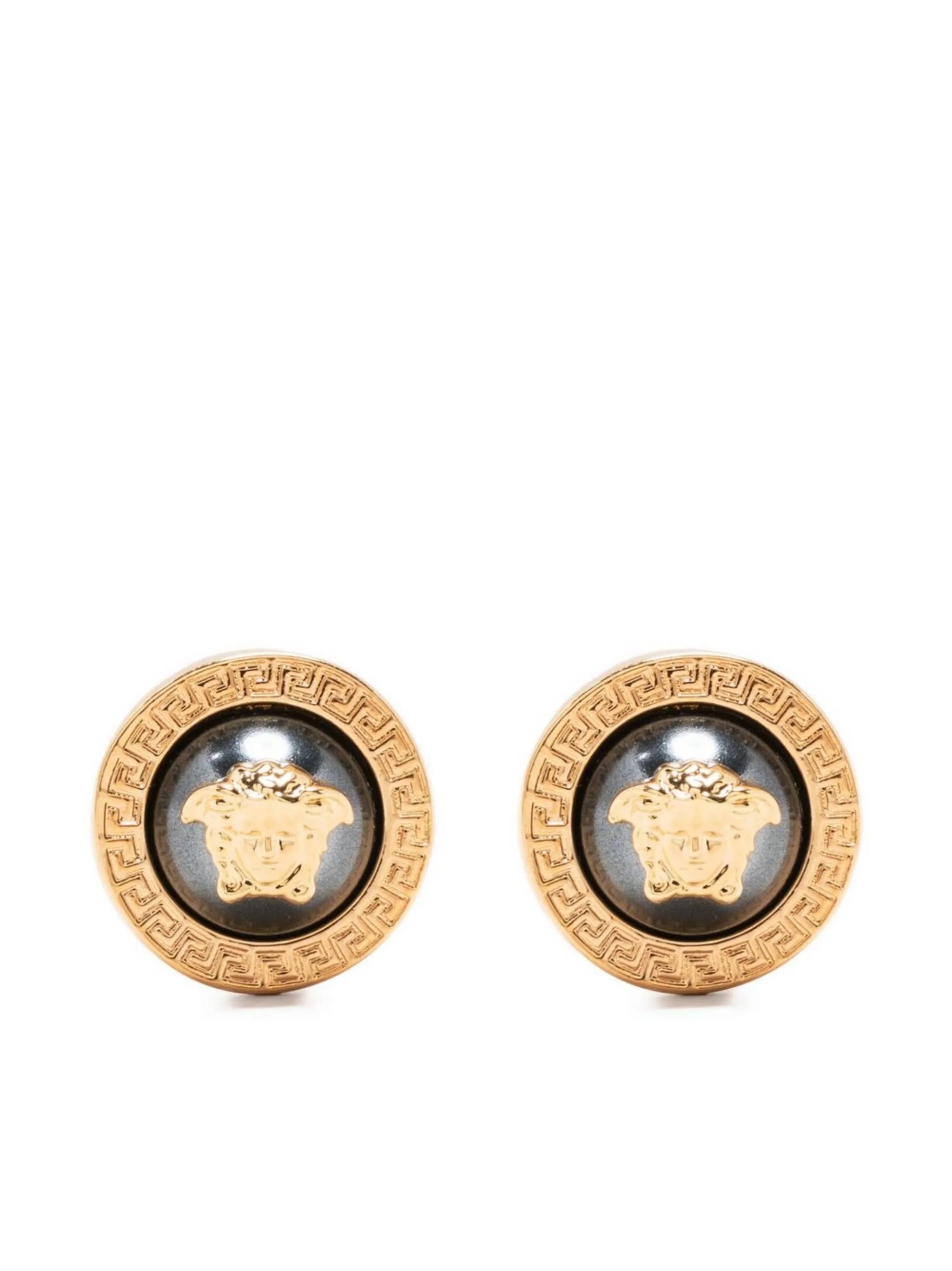 Medusa Head motif earrings