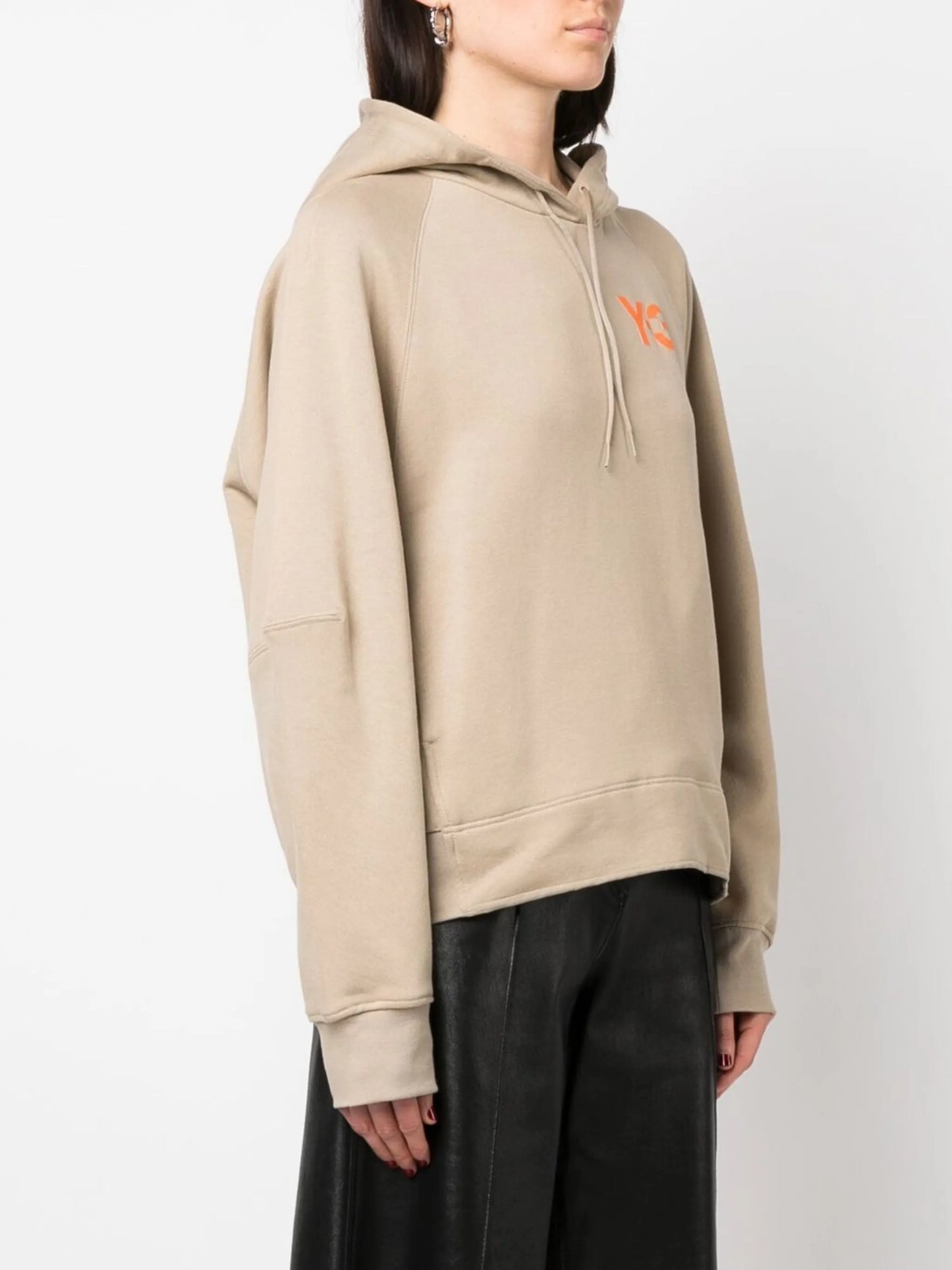Felpa logo-print cotton hoodie