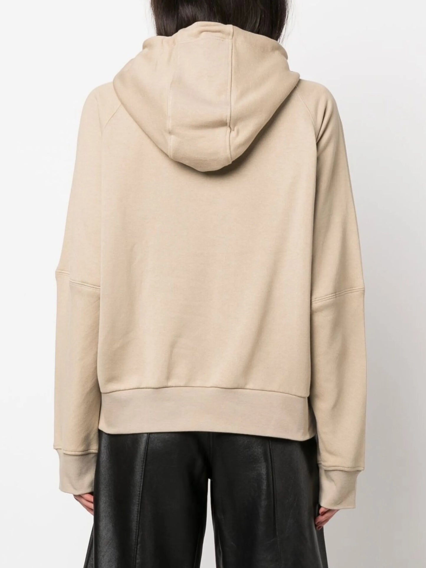 Felpa logo-print cotton hoodie