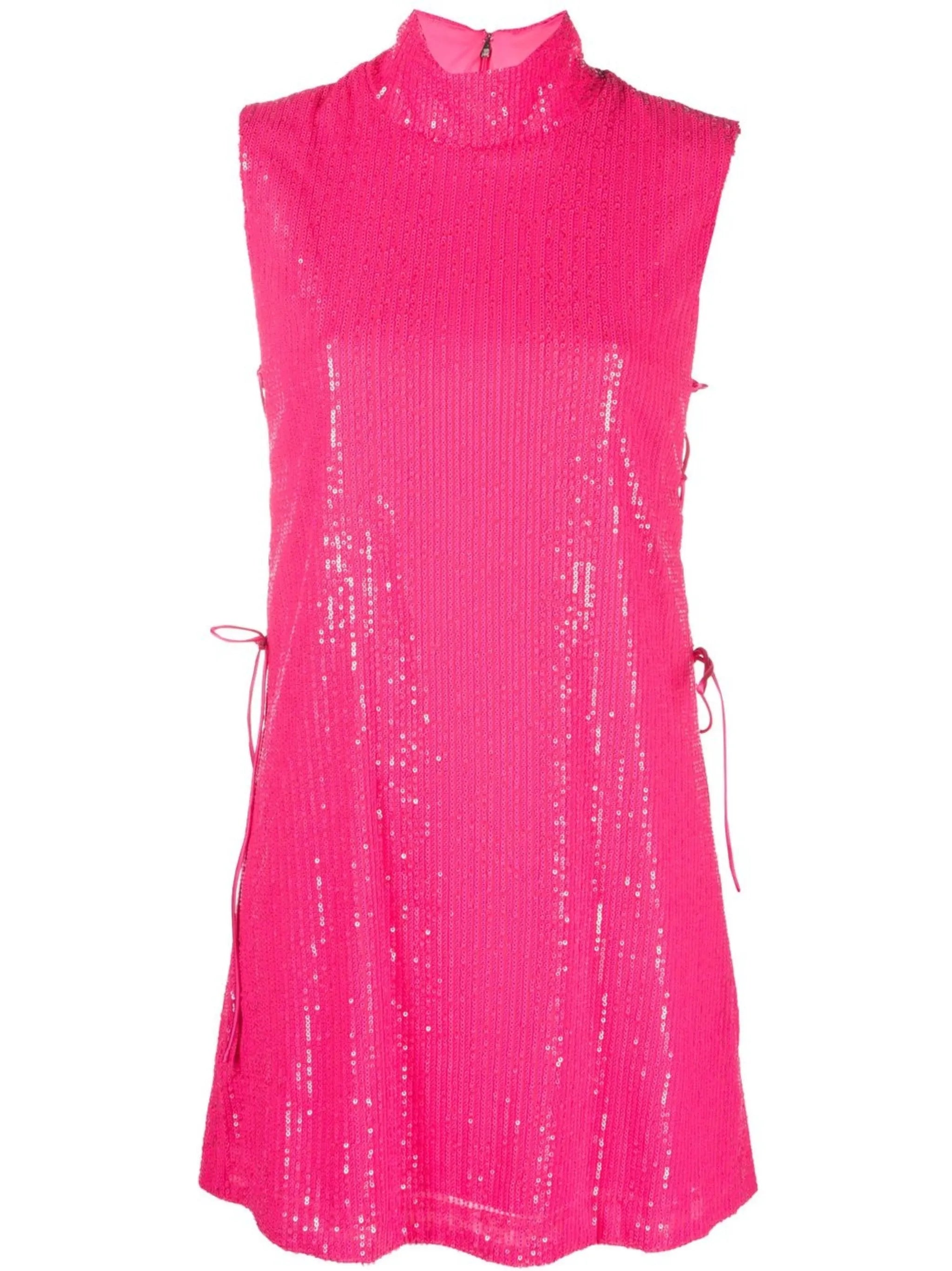 sequin sleeveless mini dress