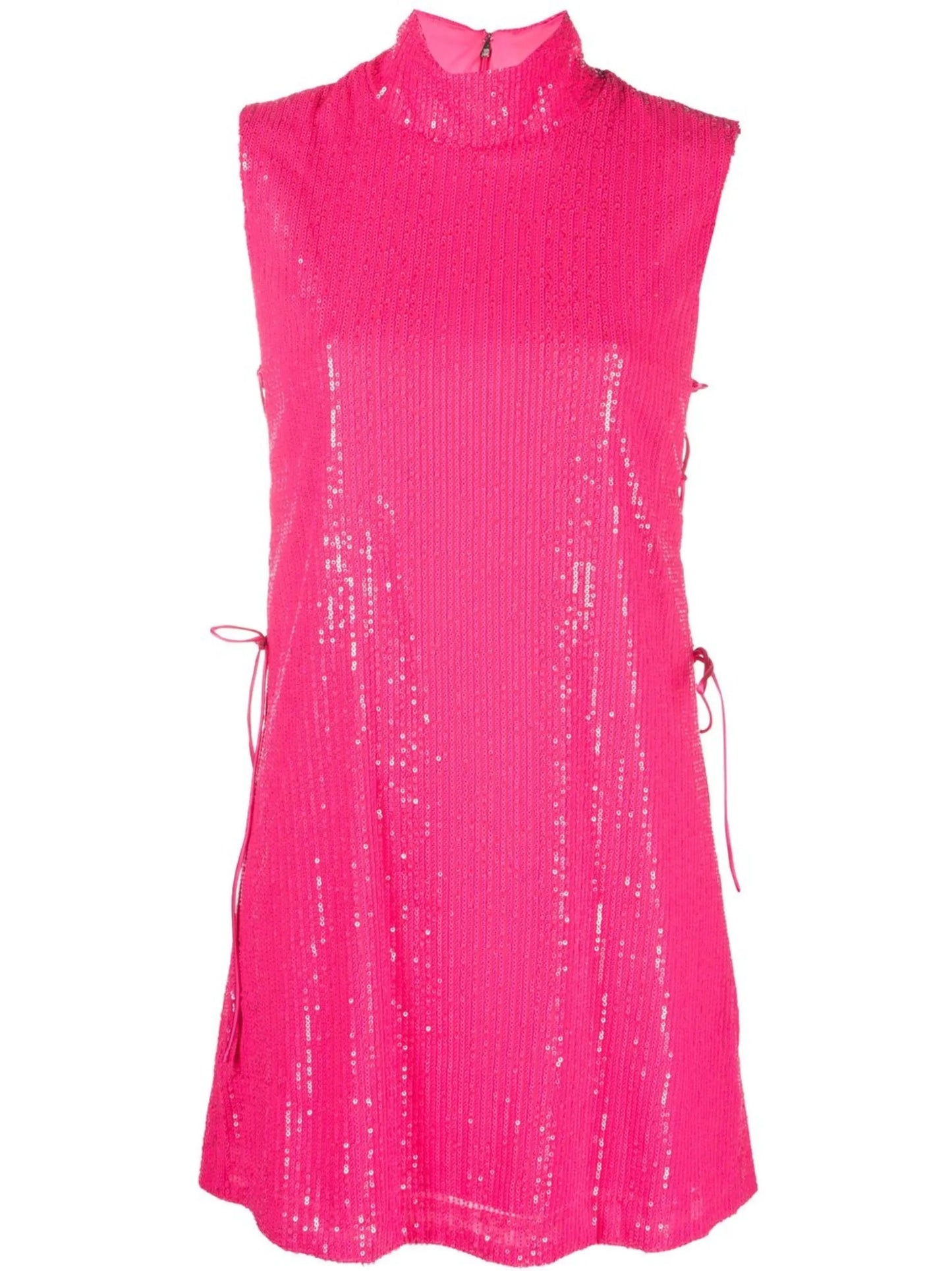 sequin sleeveless mini dress