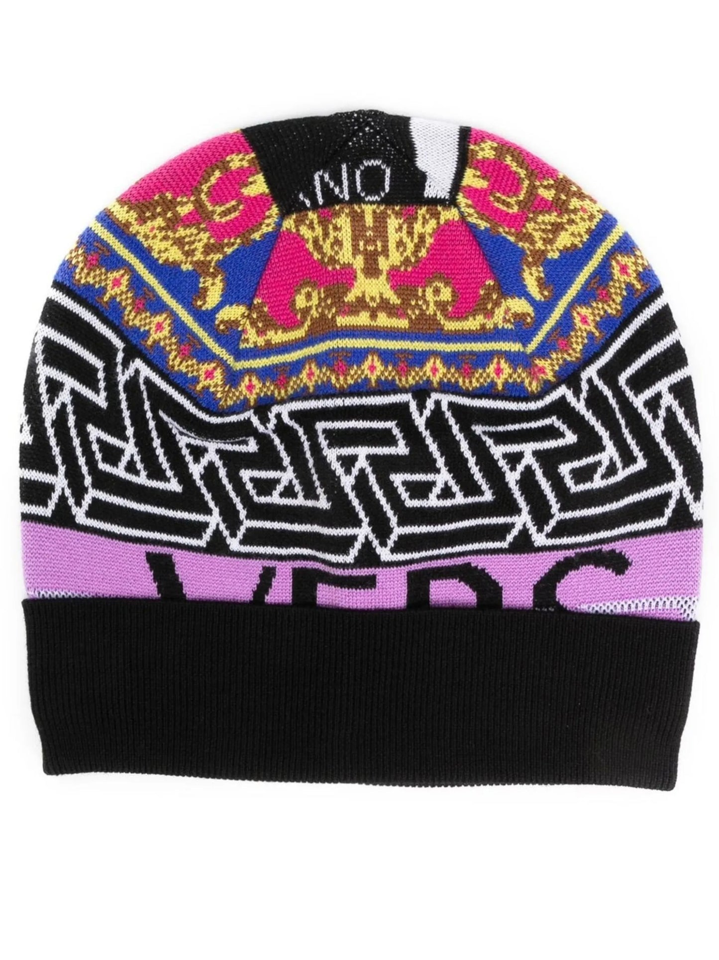 intarsia-knit beanie