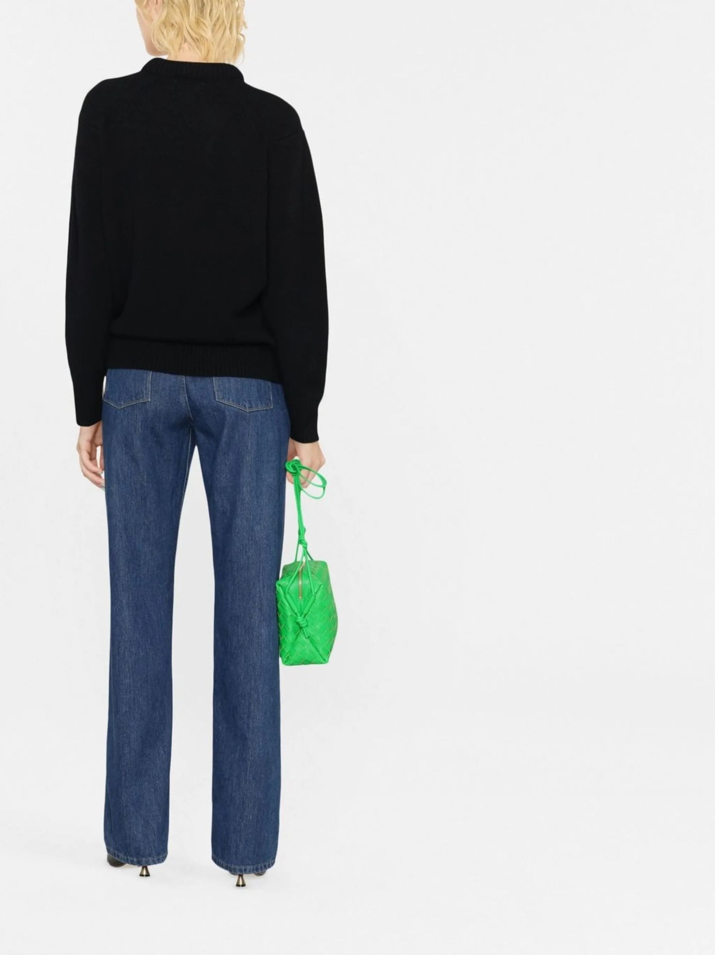 ribbed roll-neck jumper