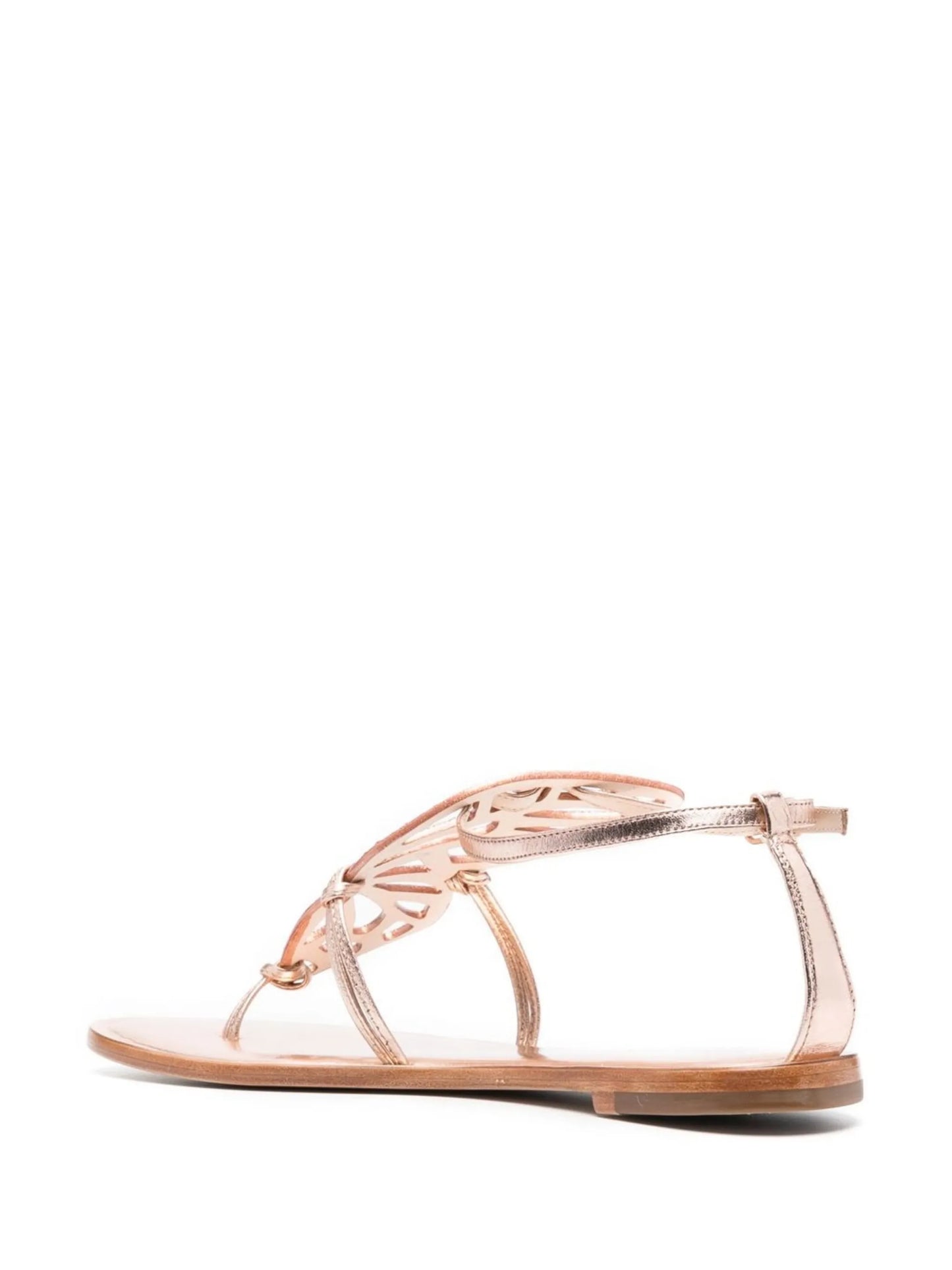 Butterfly crystal-embellished sandals