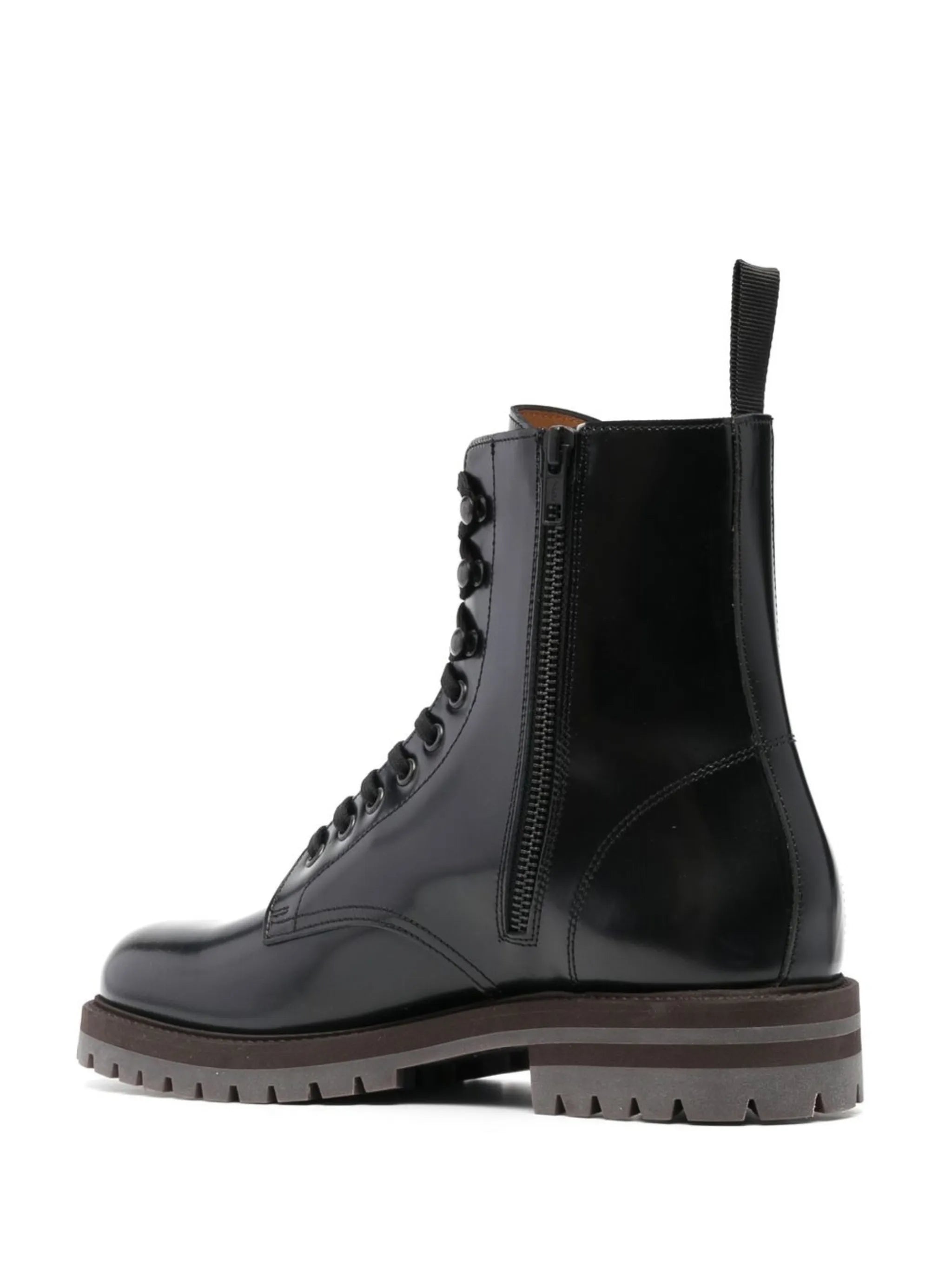 lace-up leather boots